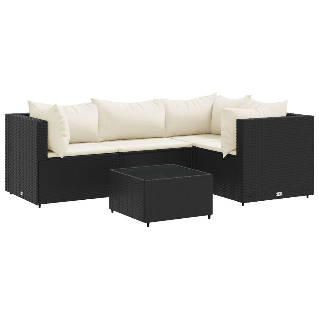 vidaXL Gartenlounge-Set 5-tlg. Garten-Lounge-Set mit Kissen günstig online kaufen