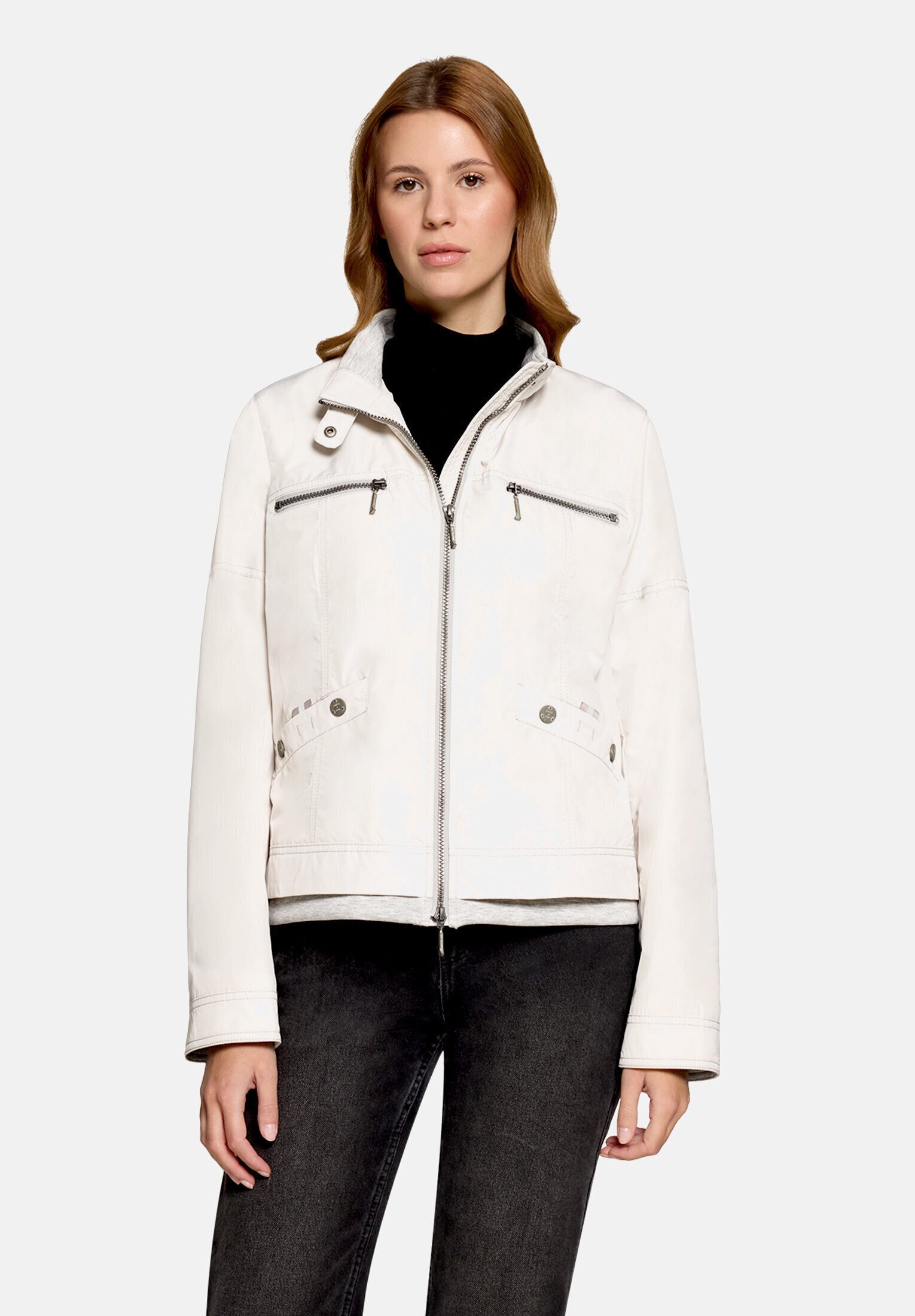 Amber & June Sommerjacke Damen mit Stehkragen