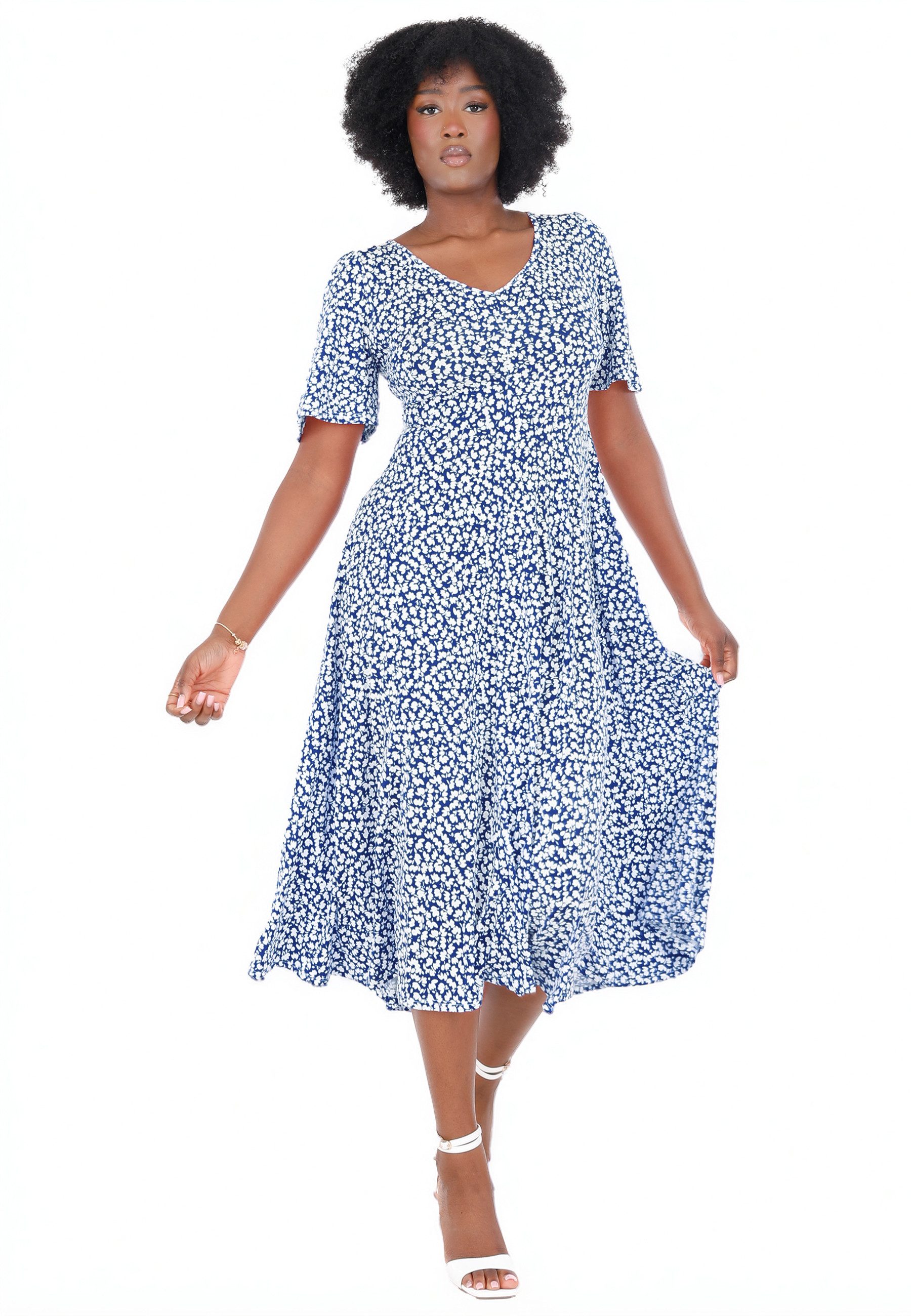 YC Fashion & Style Sommerkleid mit floralem Print – feminin, fließend & super bequem