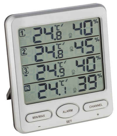 TFA Dostmann Raumthermometer digitales Thermometer-Hygrometer Klima-Monitor TFA 30.3054