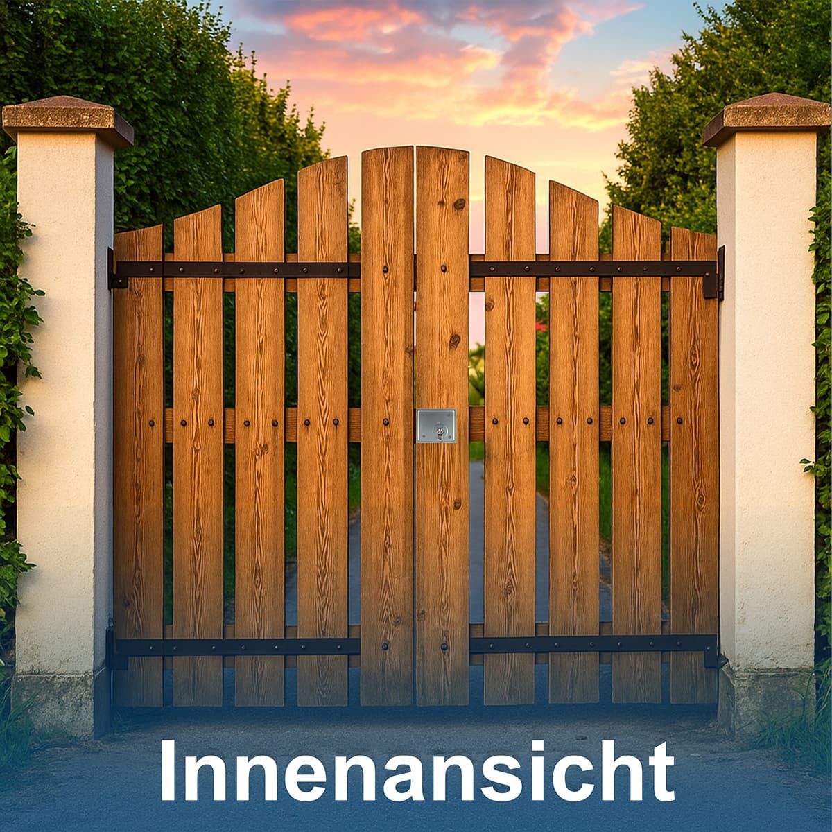 MS Beschläge Kastenschloss Kastenriegelschloss Aufschraubschloss DIN li / re »PZ«, Dornmaß 60 mm, mit Flachschließblech, Türschloss Stahl verzinkt - 2-tourig – Bild 5 von 5
