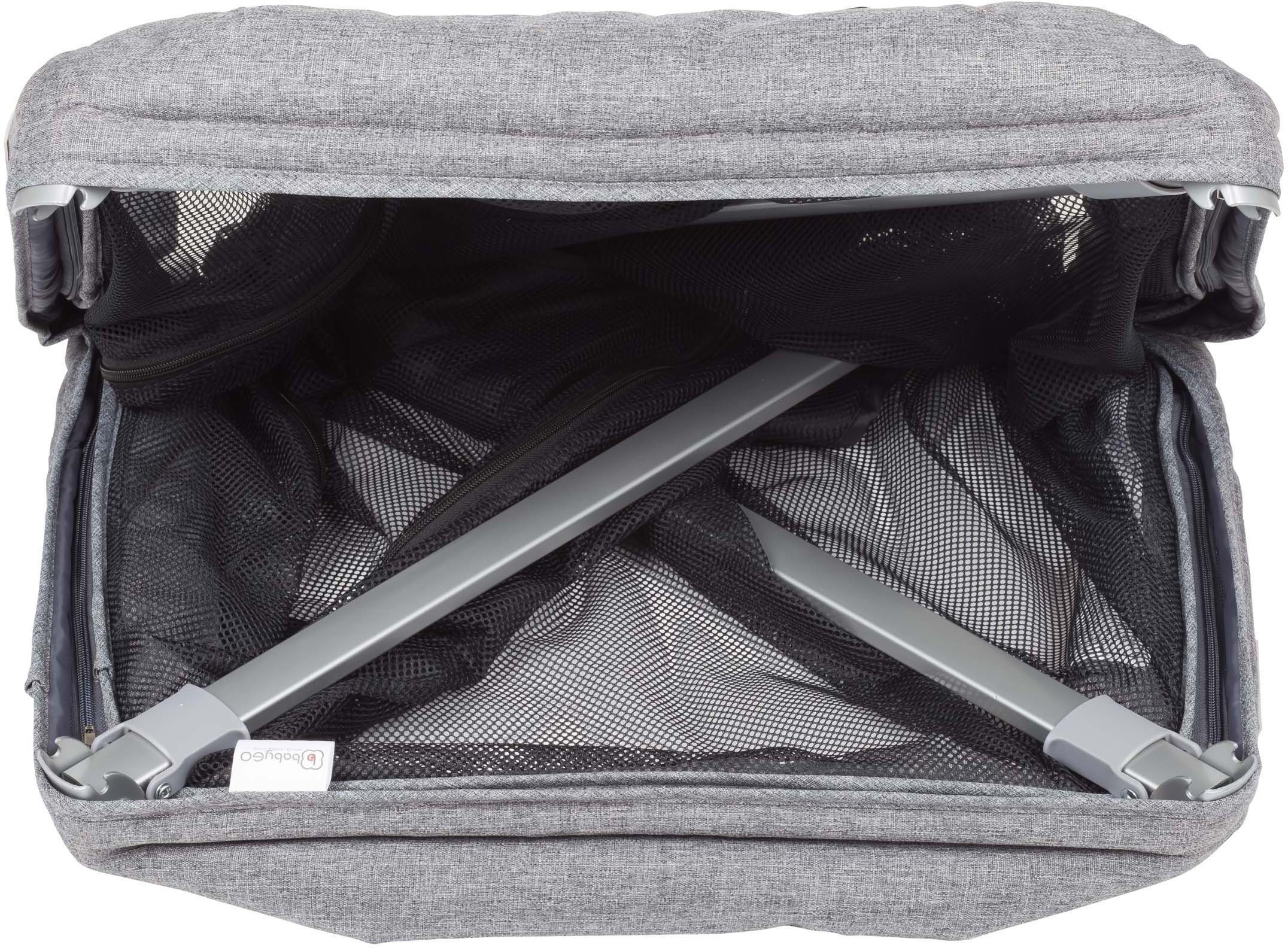 BabyGo Baby-Reisebett Dreams II, grey, faltbar