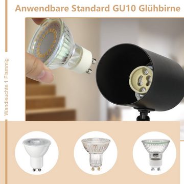 ZMH LED Deckenspot Deckenstrahler GU10- LED Deckenlampe 330°Schwenkbar Modern, Augenschutz, LED fest integriert, Nicht Dimmbar, für Wohnzimmer Schlafzimmer