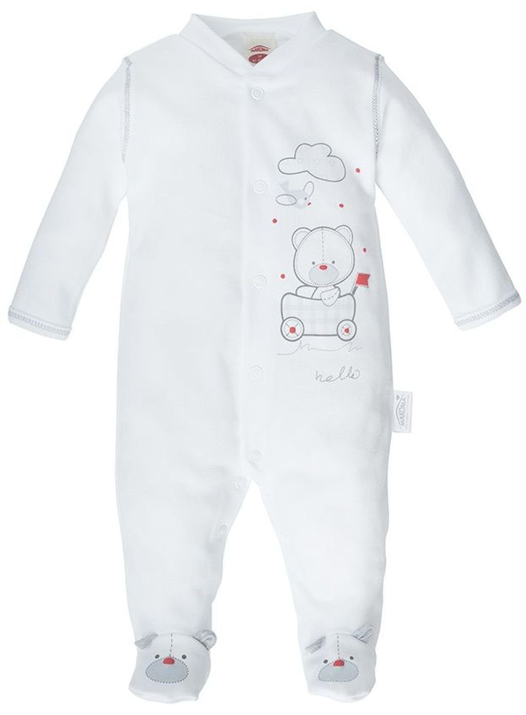 Makoma Schlafoverall »Baby Schlafstrampler Schlafanzug Schlafoverall  Strampler mi Fuß Neutral für Neugeborene Jungen & Mädchen Weiß« online  kaufen | OTTO