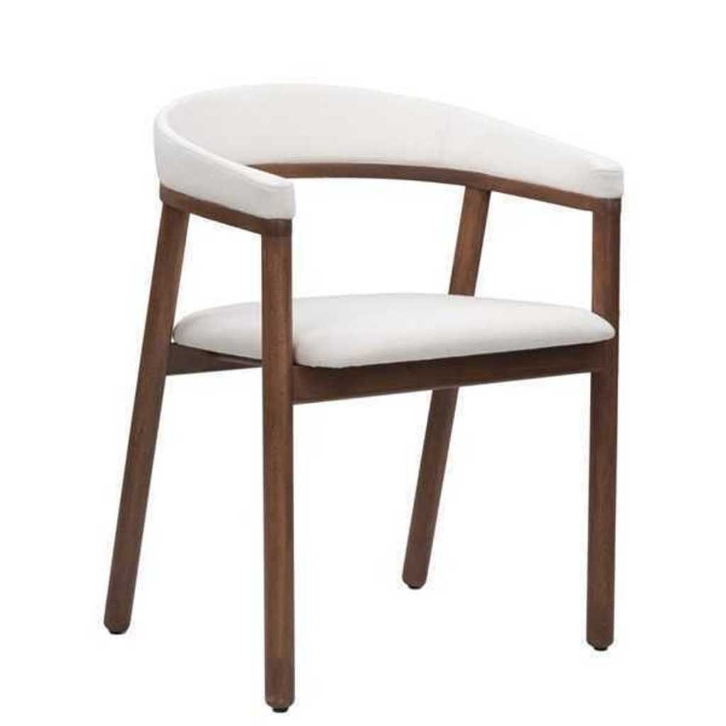 JVmoebel Esszimmerstuhl Esszimmerstuhl Weißer Holzstuhl Moderner Einsitzer Armlehnen Stuhl (1 St), Made in Europa