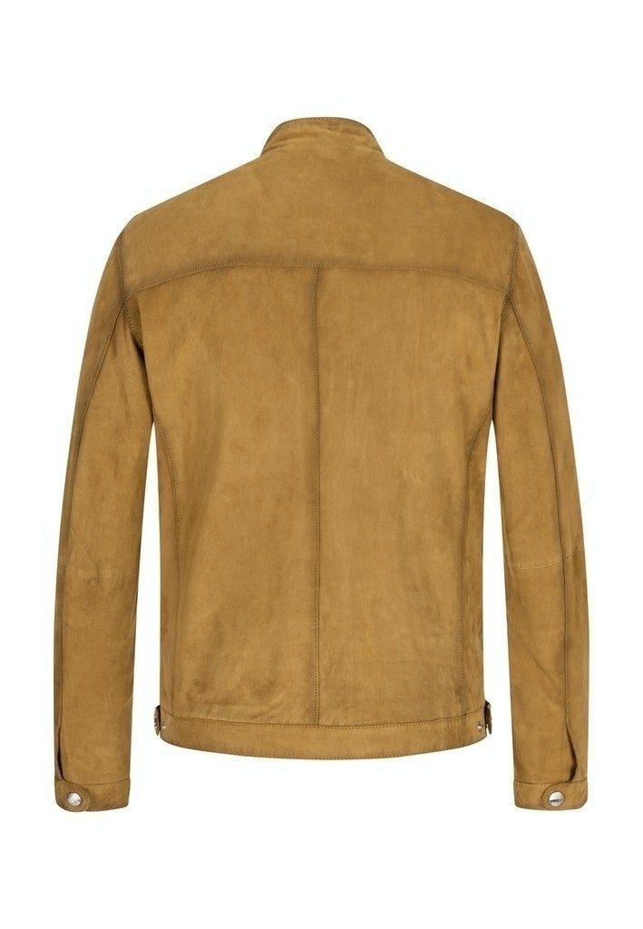 Milestone Lederjacke Milestone Herren Übergangsjacke Lederjacke Forest braun