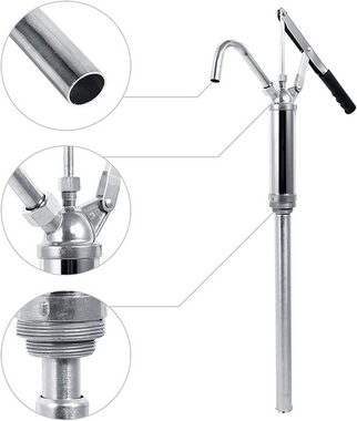 BlingBin Ölabsaugpumpe Ölfaßpumpe mit Hebel Handpumpe Hebelpumpe Fasspumpe 20L/min (1-tlg), 20L/min