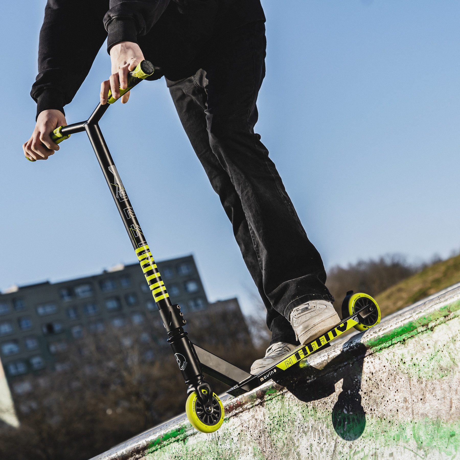 Movino Stuntscooter Kinder Stunt Scooter MOVINO NITRO Skatepark leicht 3,2kg ABEC-9