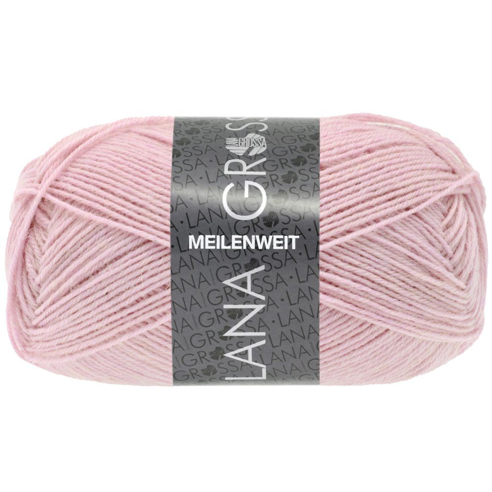 LANA GROSSA MEILENWEIT 50 g UNI Häkelwolle, 210 m (4-fach Sockenwolle mit 80 % Schurwolle), 50 g