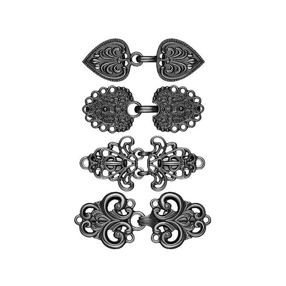 Bomiclss Anstecknadel Set Kleider-Clips, Pullover-Clips, Schal-Clips für Frauen (4-tlg), Vintage-Cardigan-Clip, Mädchen-Broschenclips für Kleidung