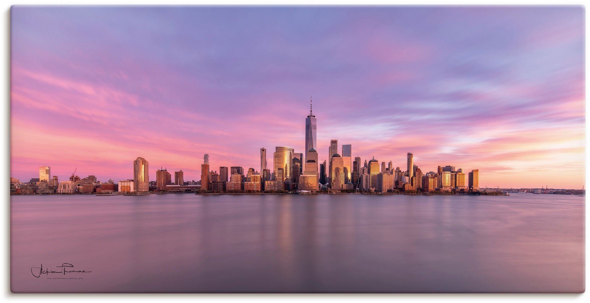 Artland Wandbild Manhattan Skyline, New York (1 St), als Alubild, Leinwandbild, Wandaufkleber oder Poster in versch. Größen