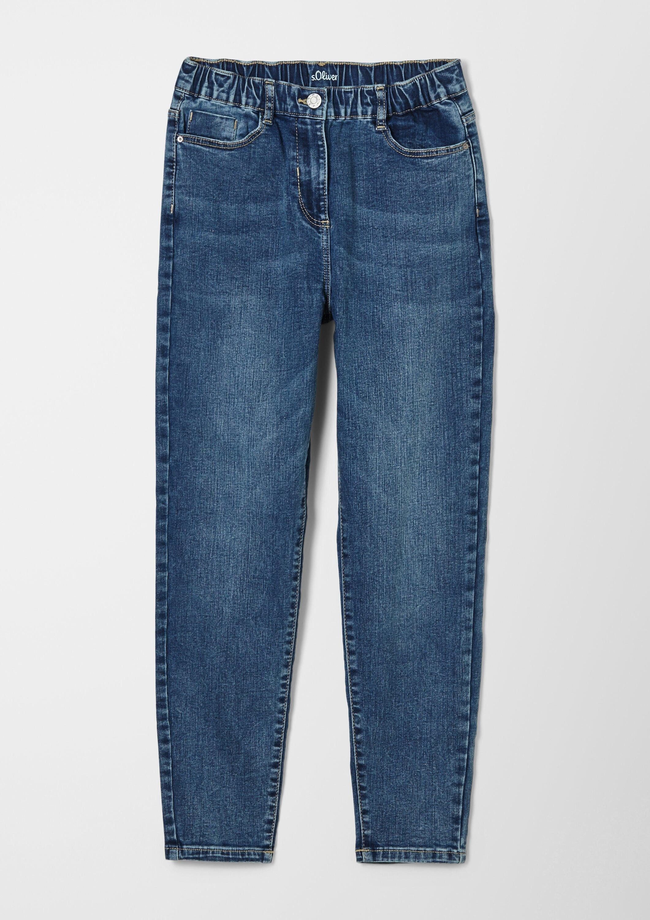 s.Oliver Regular-fit-Jeans Jeans-Hose Ankle-Jeans Mom / Relaxed Fit / High Rise / Tapered Leg