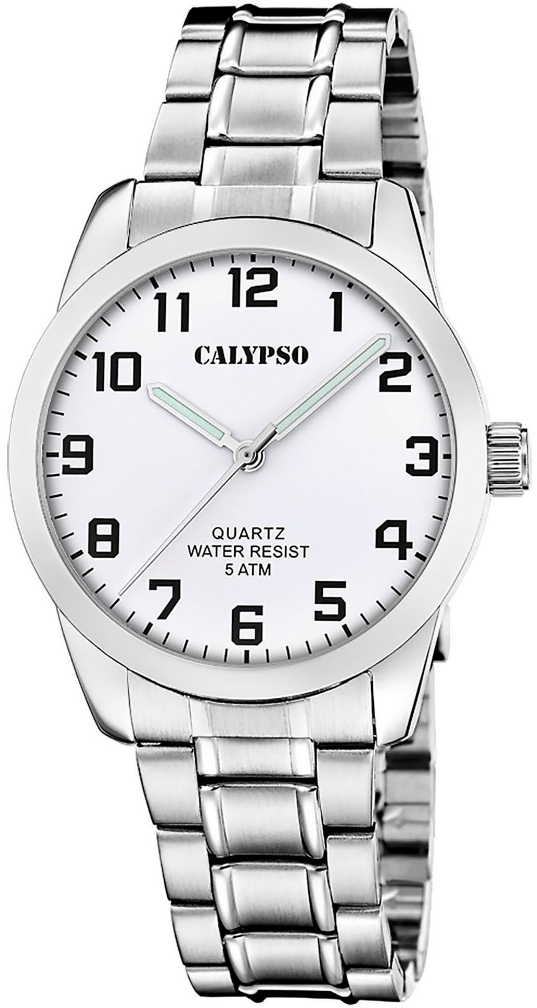 CALYPSO WATCHES Quarzuhr Basic K5866/1, Armbanduhr, Herrenuhr, Edelstahlarmband, analog