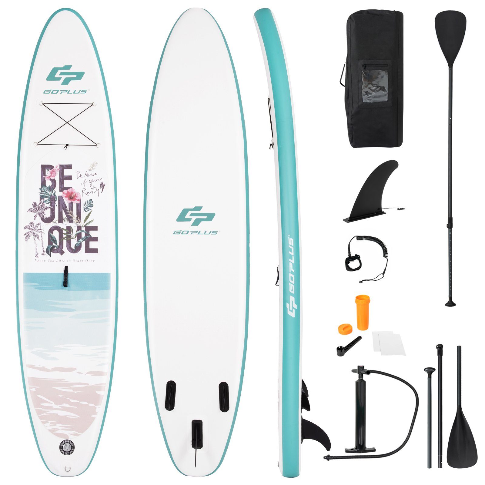 COSTWAY SUP-Board Stand Up Paddling Board, mit Paddel & Pumpe