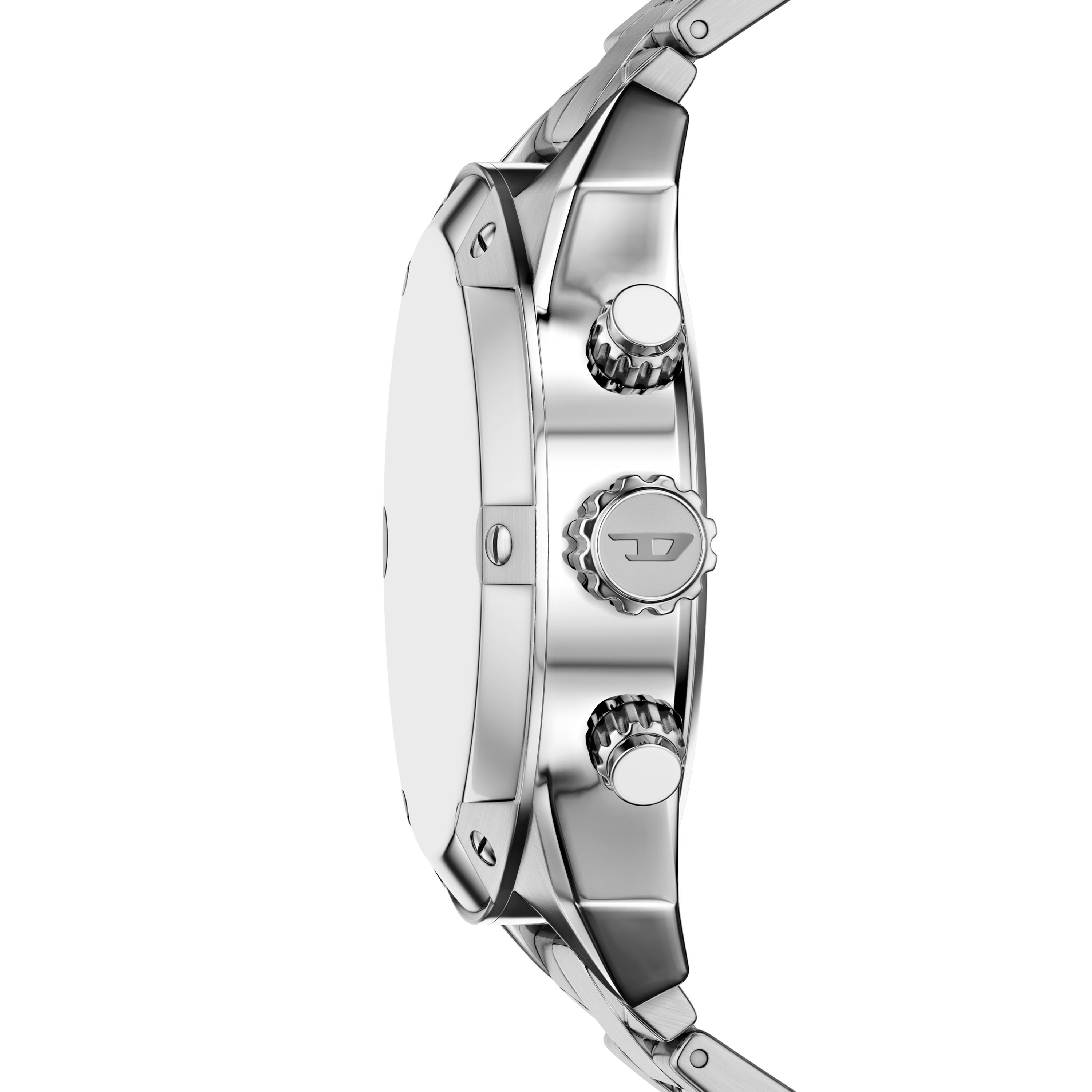 Diesel Chronograph Spiked DZ4712, Quarzuhr, Armbanduhr, Herrenuhr, Edelstahlarmband, analog, Tag