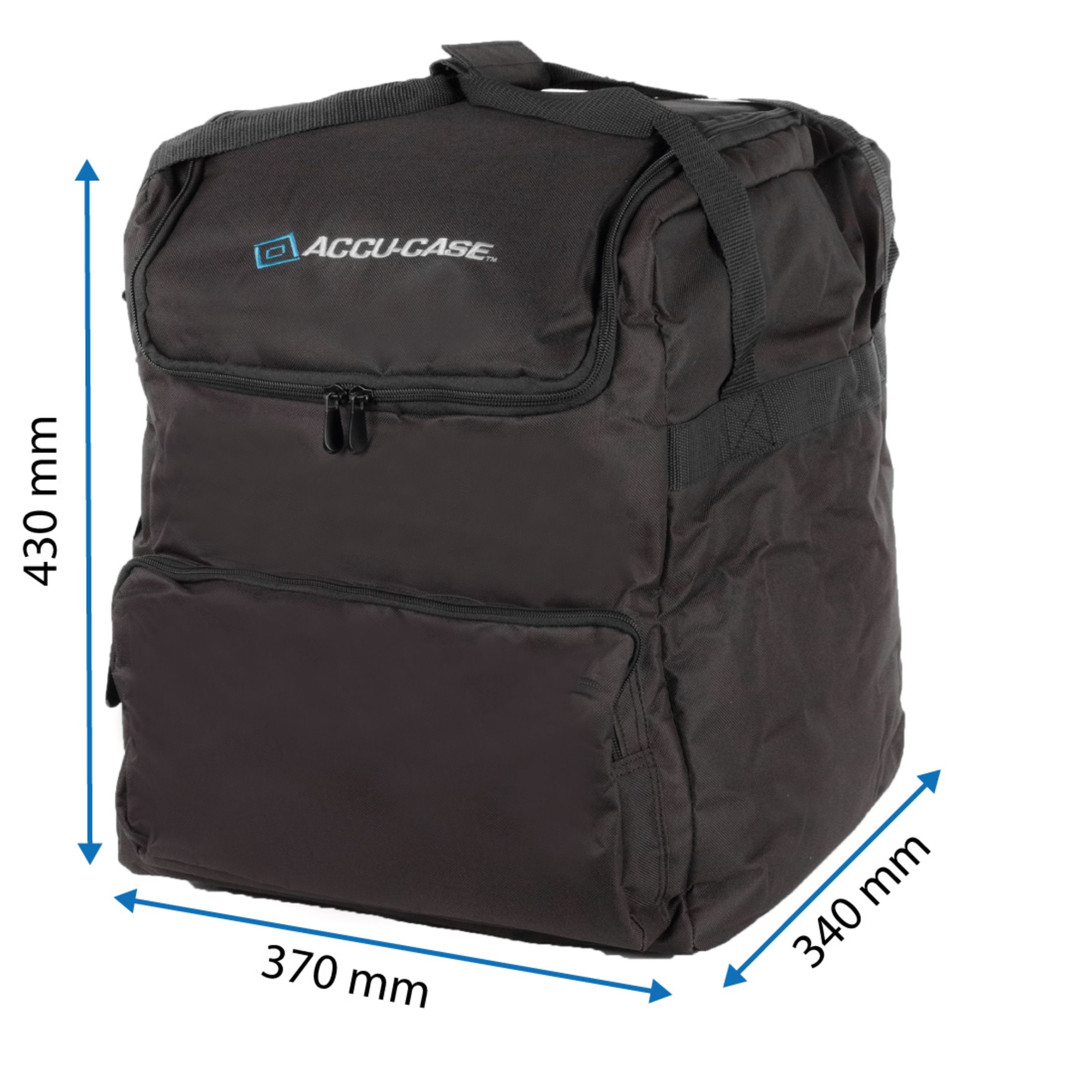 Accu Case Koffer, ASC-AC-160 Transporttasche 370 x 340 x 430 mm - Case für Effekte