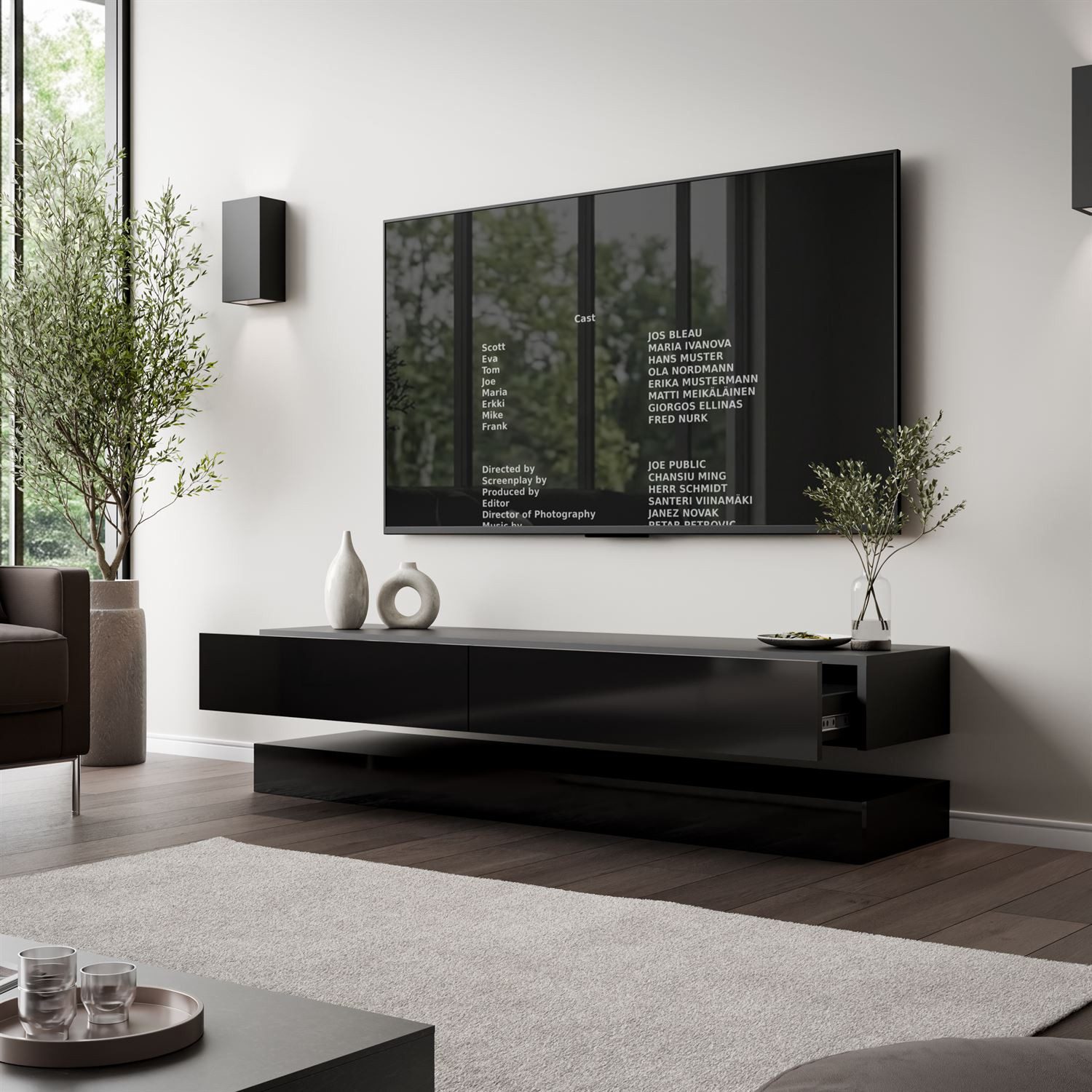 Lookway TV-Schrank SKY 140 cm mit LED-Beleuchtung