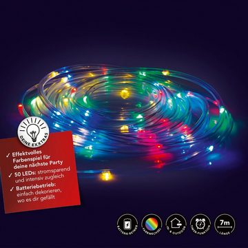 MAXXMEE LED Stripe, Lichtschlauch mit Farbwechsel 8 Leuchtmodi