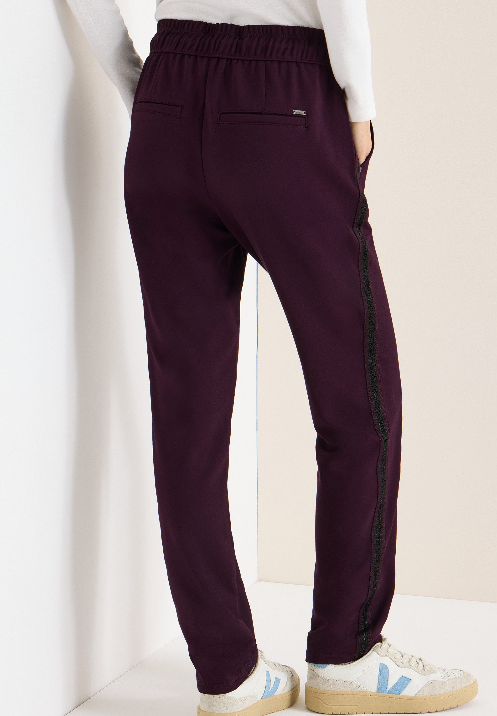 CECIL Schlupfhose Style Tracey mit Glitzer-Tape an der Seitennaht günstig online kaufen