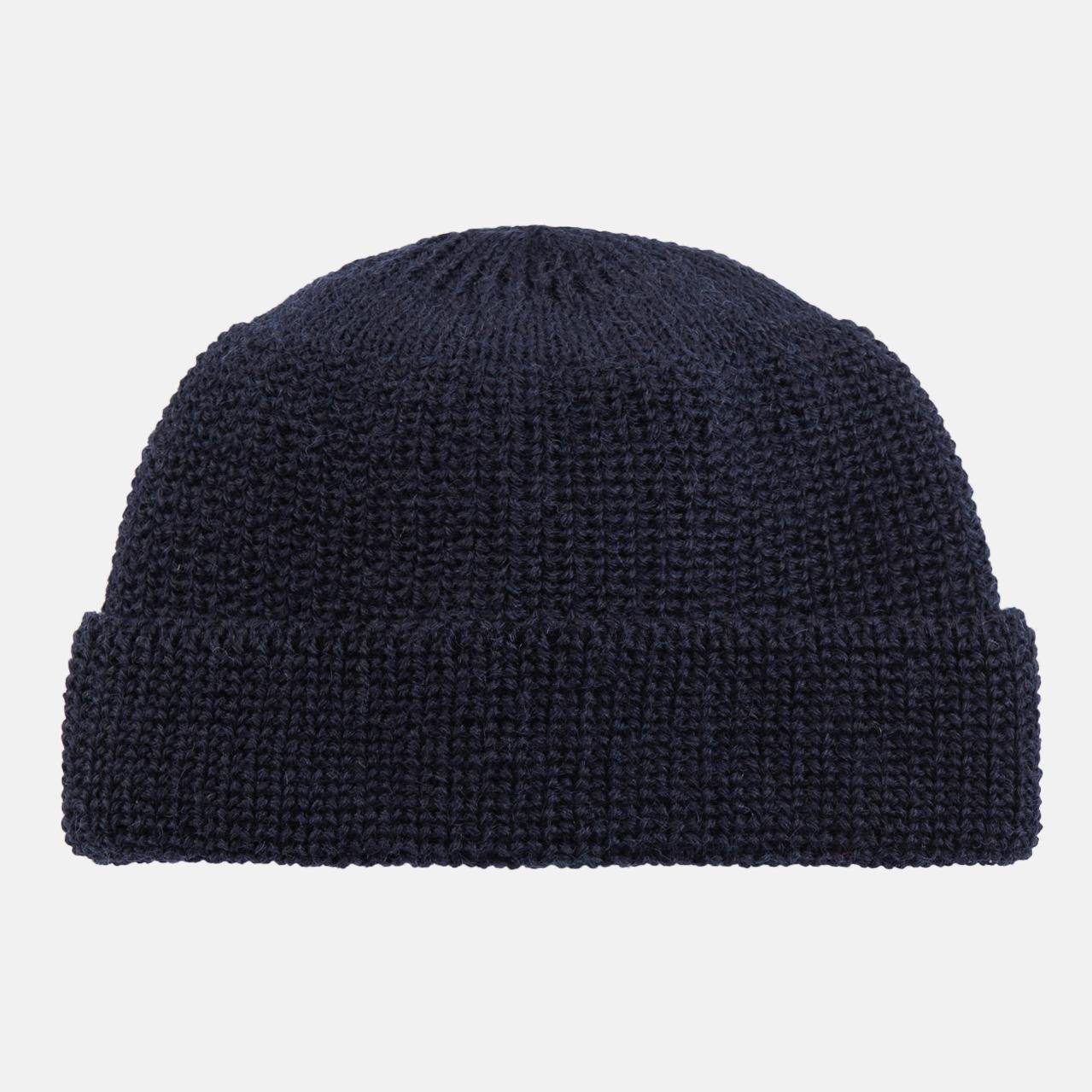 Strickmütze Seebär Dockermütze Seemannsmütze kurz flach GOTS - Made in Germany