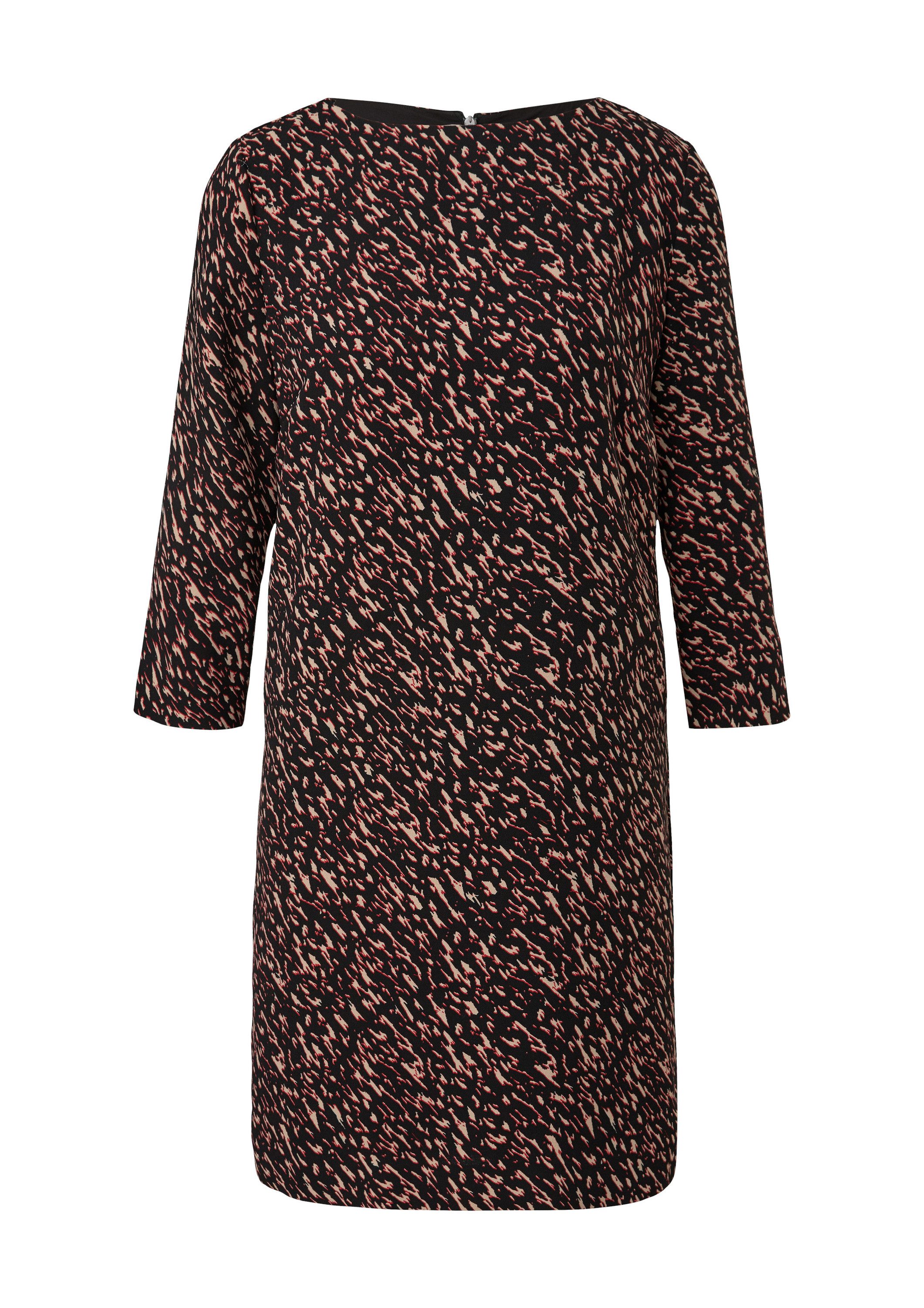 comma Minikleid Kleid Crêpe-Kleid mit Allover-Print günstig online kaufen