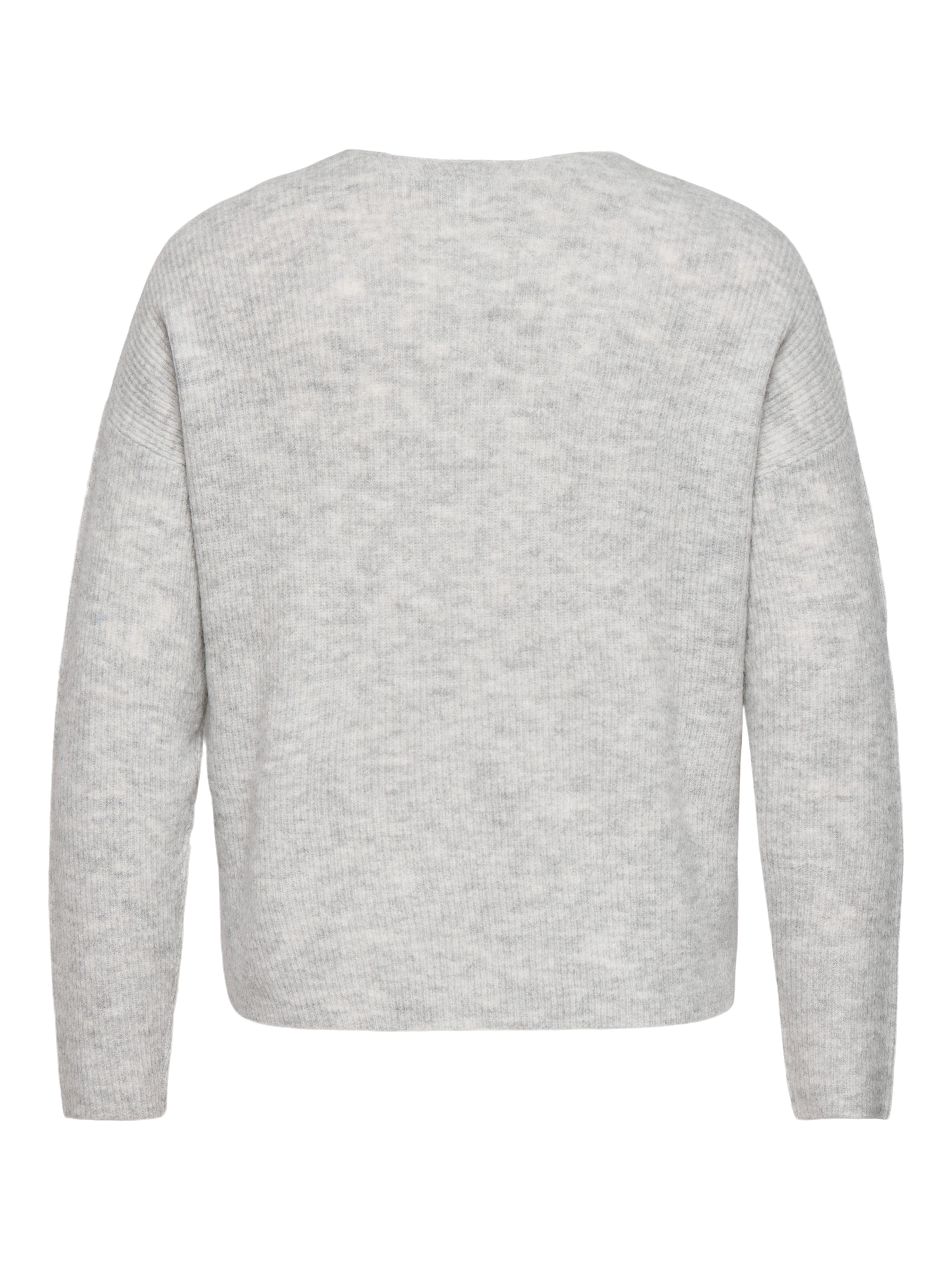 ONLY CARMAKOMA Strickpullover CARCAMILLA V-NECK L/S PULLOVER KNT NOOS Materialmix