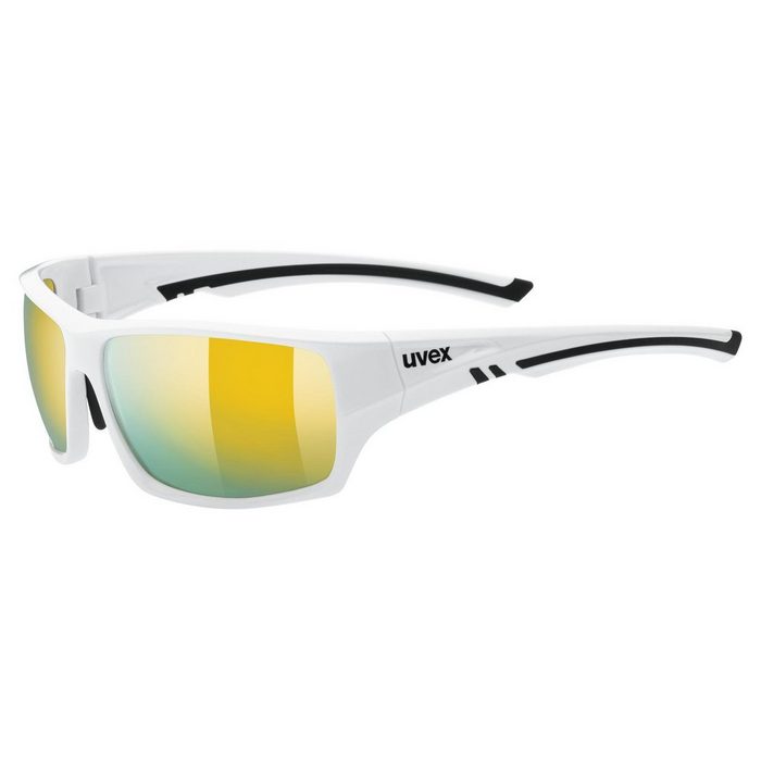 Uvex Sportbrille (1-St) uvex Unisex – Erwachsene sportstyle 222 pola Sportbrille polarisiert white/yellow