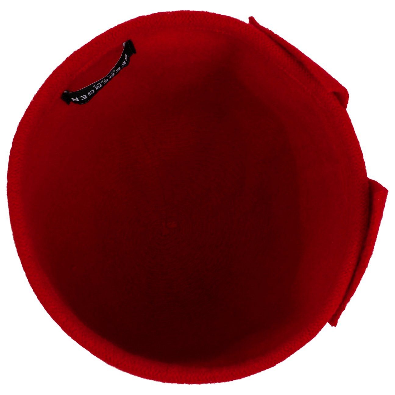Seeberger Strickmütze (1-St) rot Walkmütze