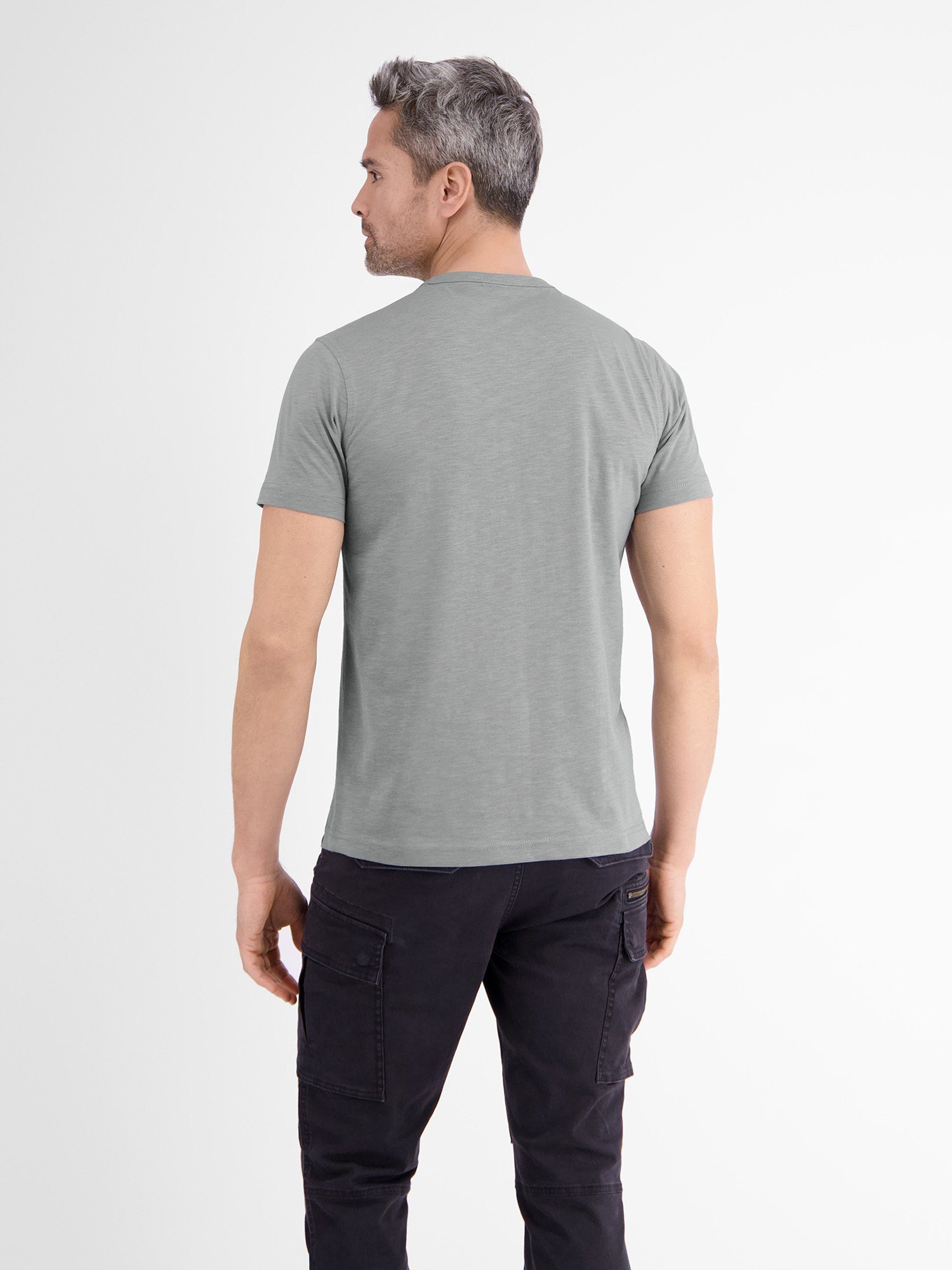 LERROS T-Shirt LERROS O-Neck PLATINUM GREY T-Shirt