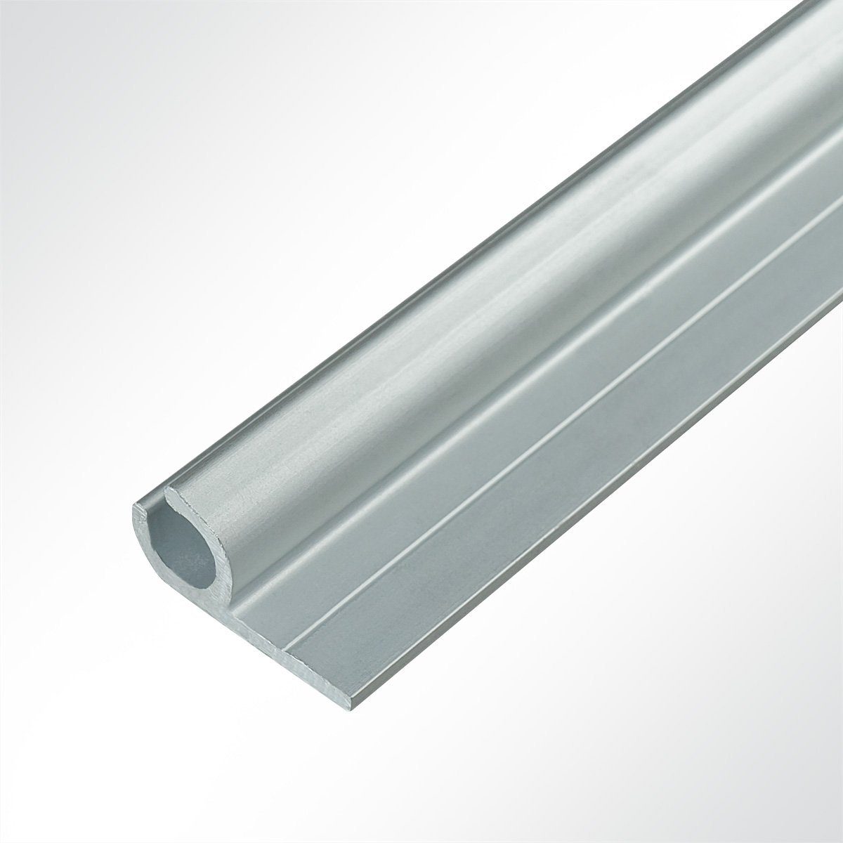 LYSEL® U-Laufschiene Kederschiene Kederleiste Aluminium grau günstig online kaufen