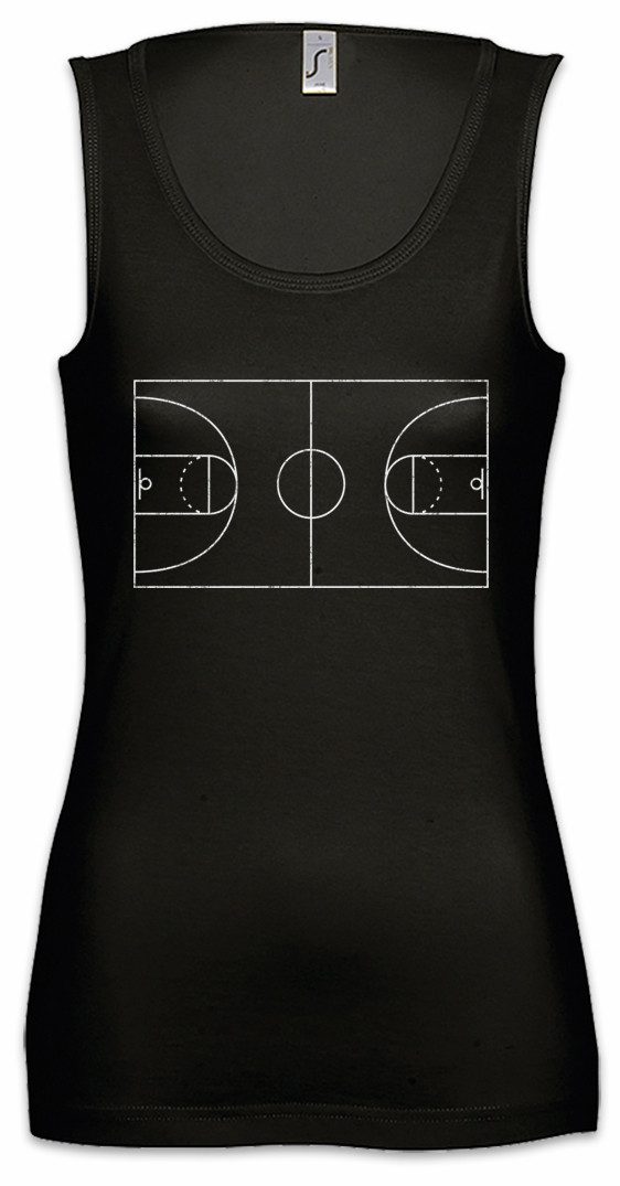 Urban Backwoods Tanktop Basketball Court Ärmelloses Damen T-Shirt Streetballcourt Streetball Center Basketballplatz Spieler Jam