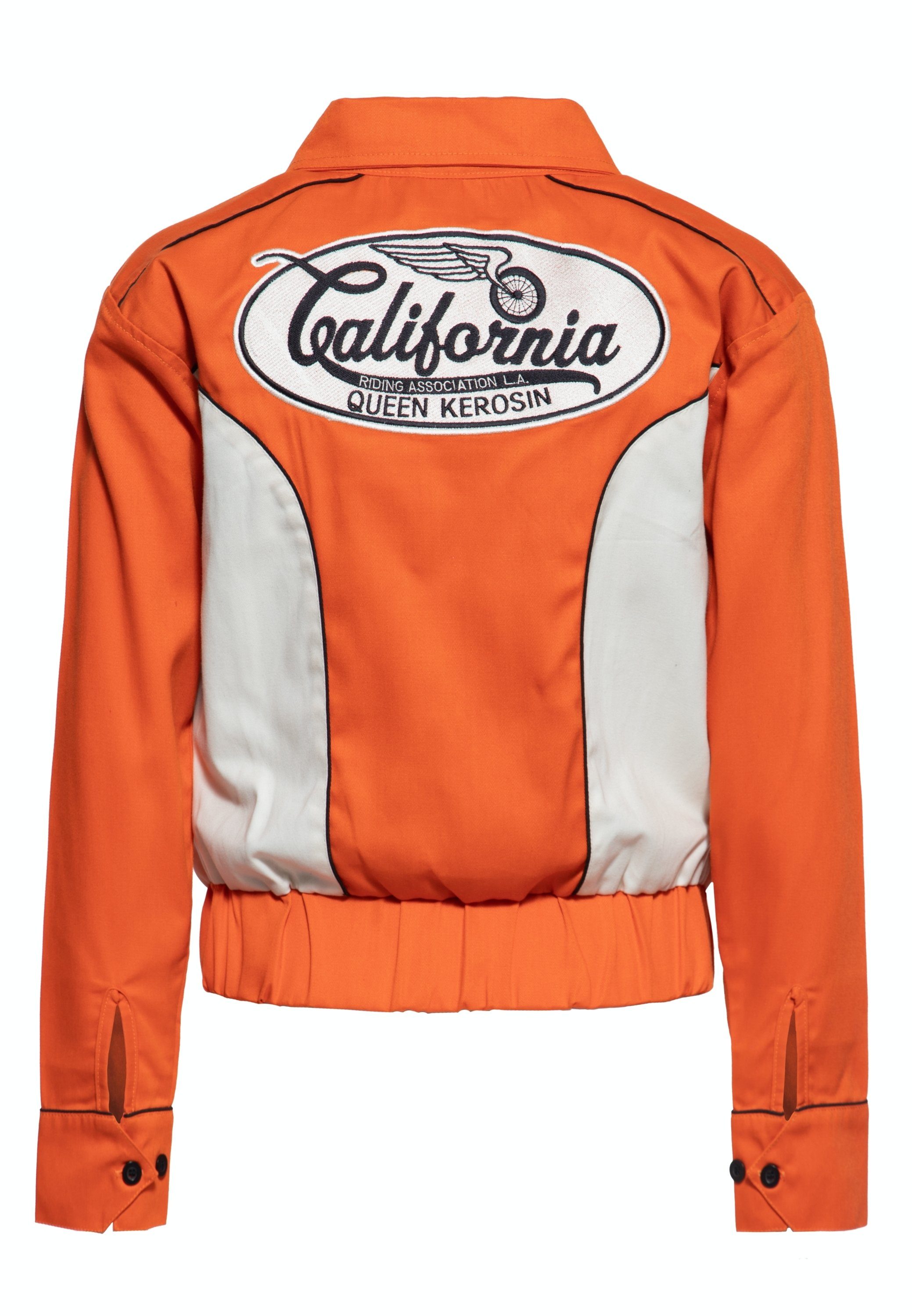 QueenKerosin Collegejacke California (1-St) im charakteristischen Vintage Style