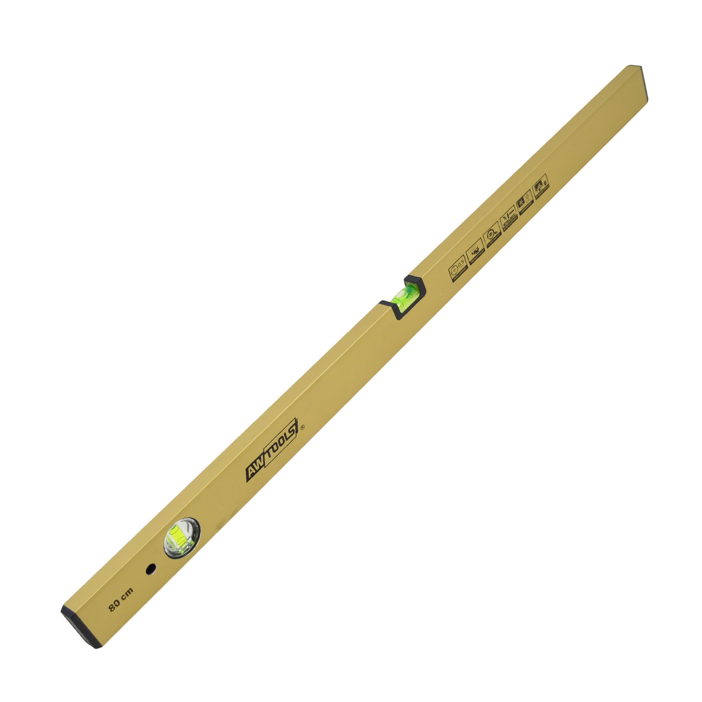 AWTOOLS Wasserwaage Wasserwaage AWTOOLS Gold 150 cm Aluminiumprofil
