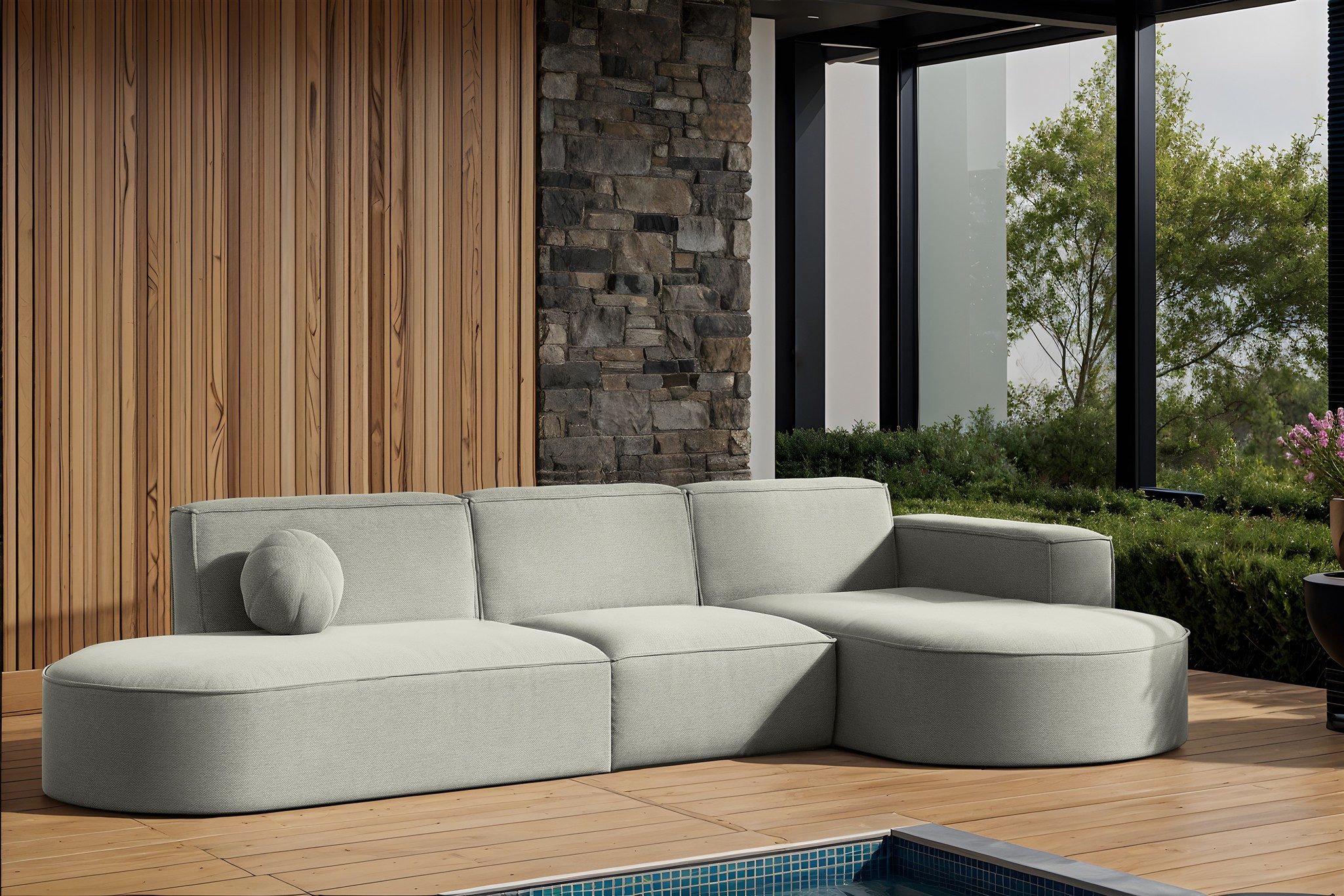 Loungesofa Gartenmöbel Gartensofa Ecksofa SUNDAY