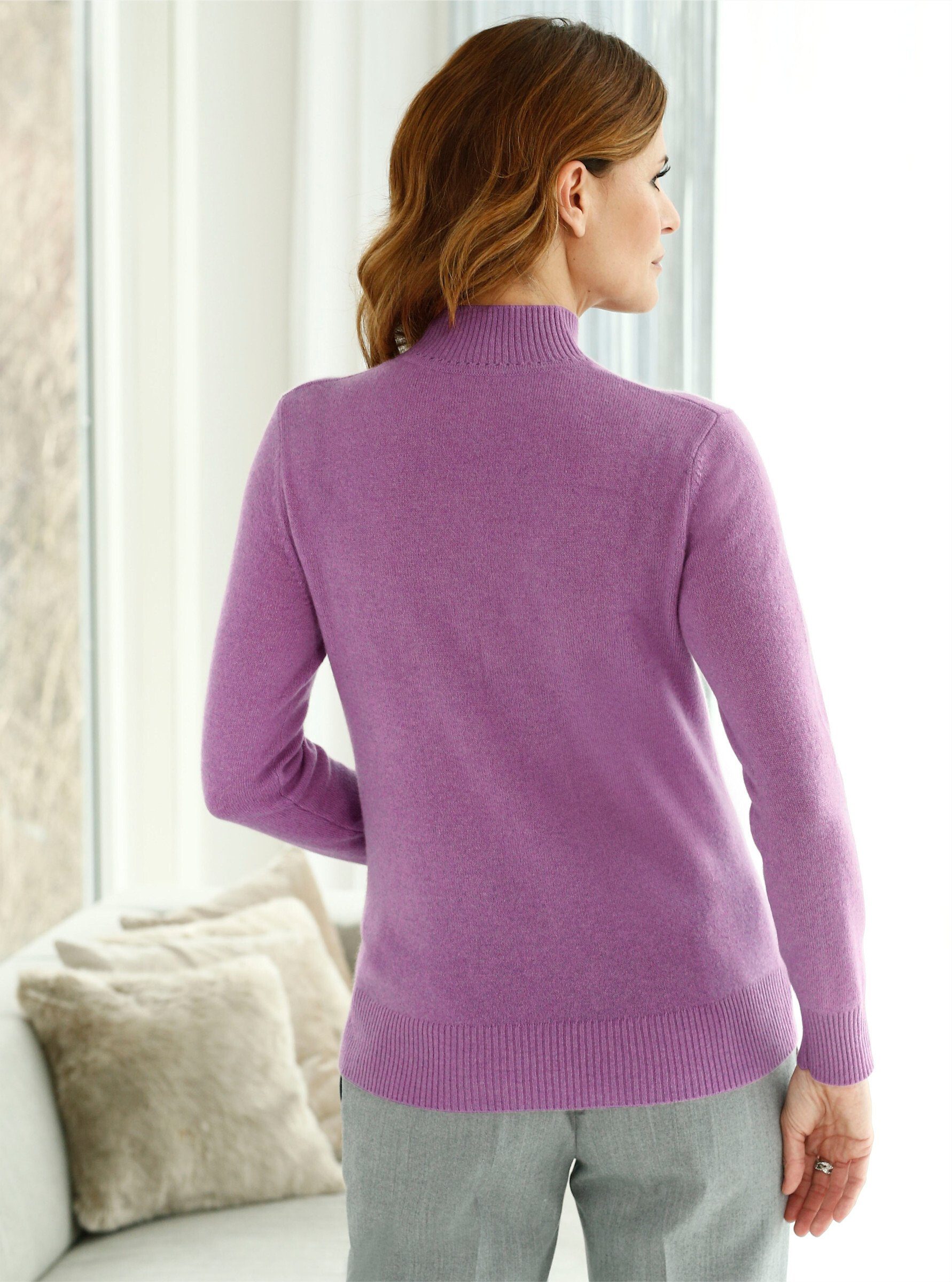 Classic Stehkragenpullover "Kaschmir-Pullover" günstig online kaufen