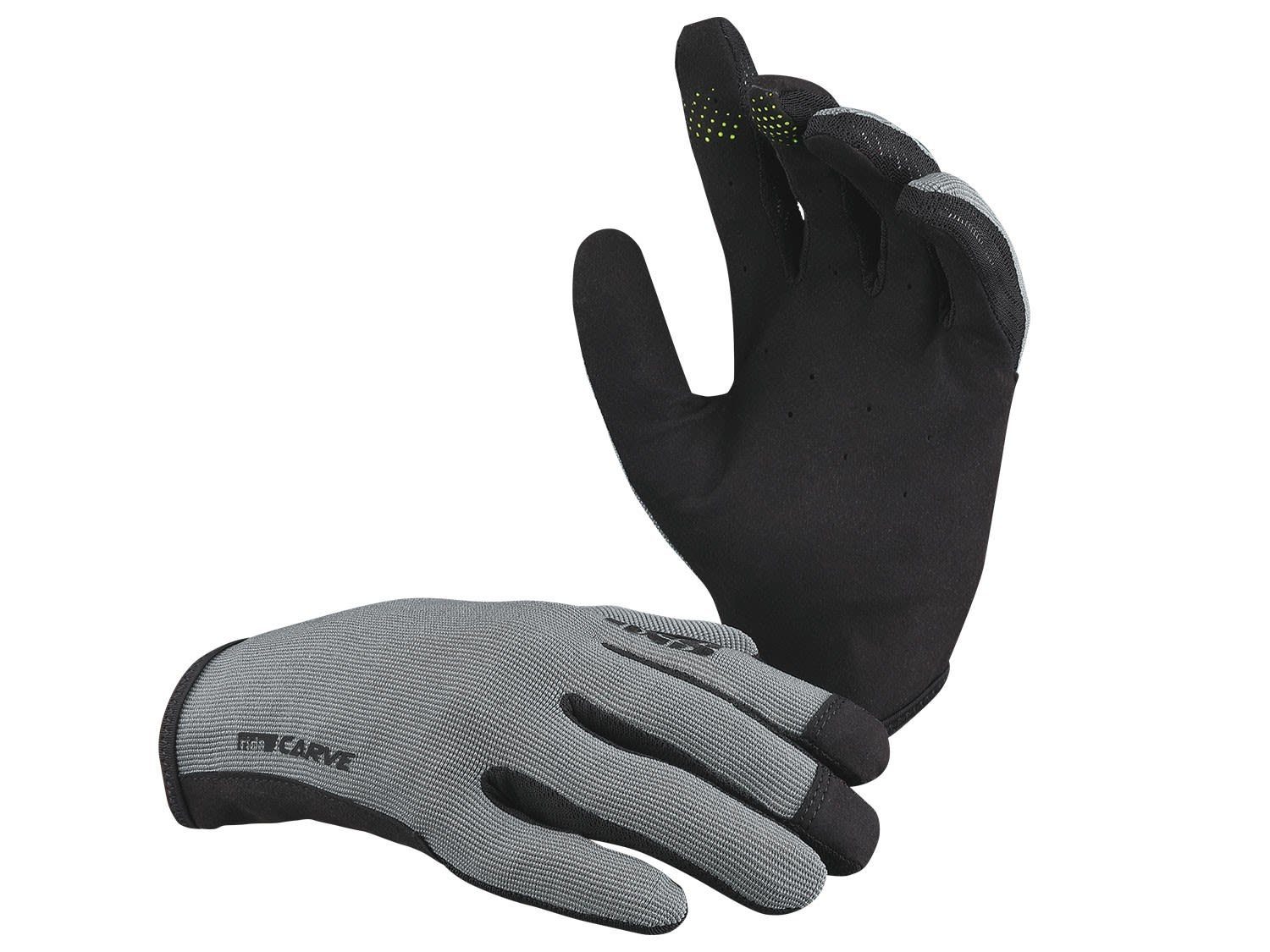 Accessoires Fleecehandschuhe Grau Graphite IXS Ixs Gloves Carve -