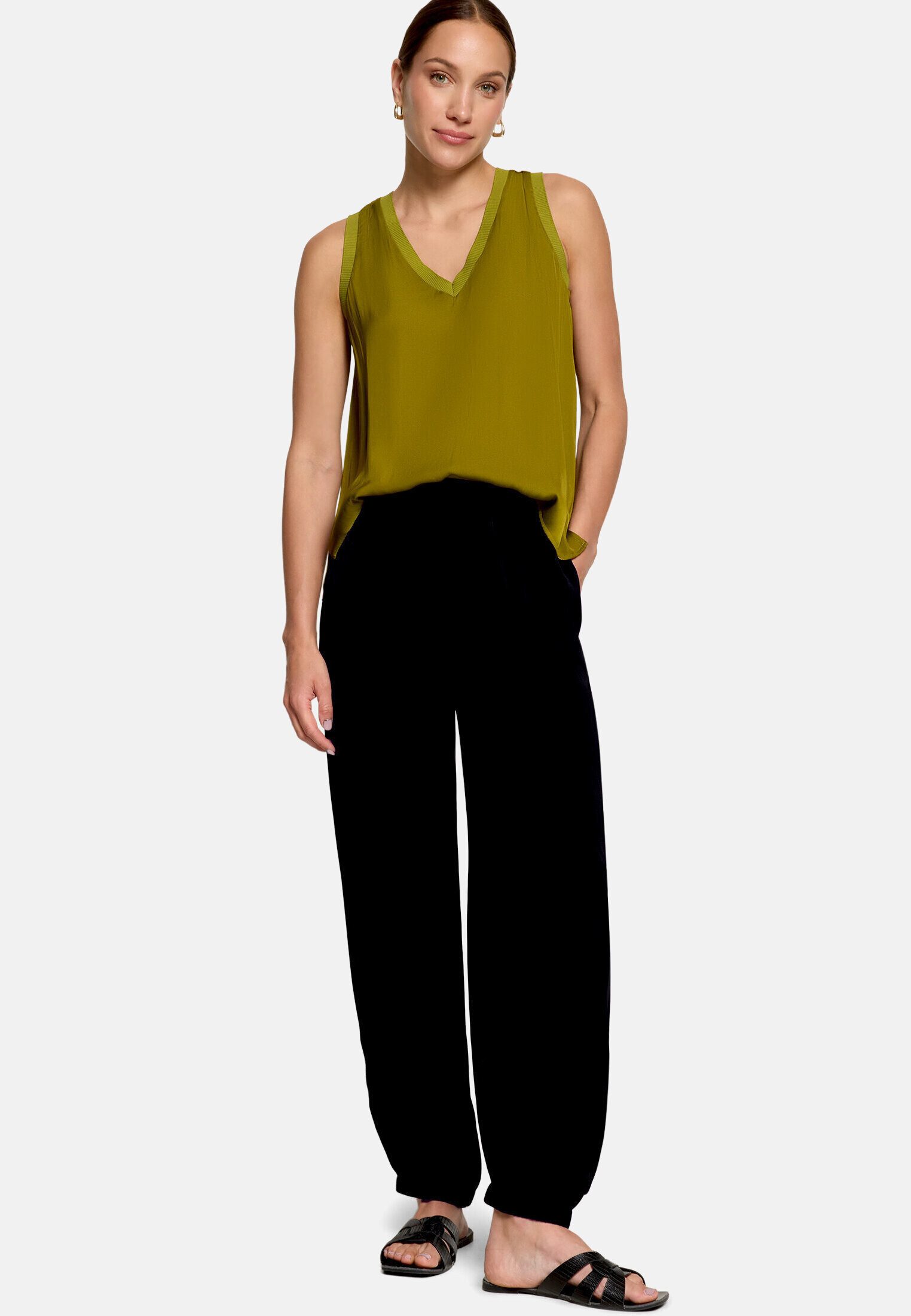 Zero Blusentop Damen mit V-Ausschnitt