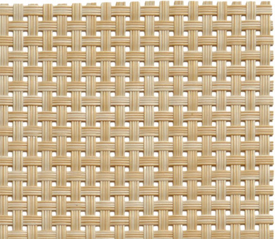 Schmalband, 45x33 Rand, umgenähten abwischbar, leicht APS, mit (6-St), Platzset, beige cm