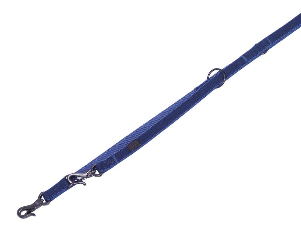 Nobby Hundeleine Führleine "Linen Deluxe", blau, XS-S