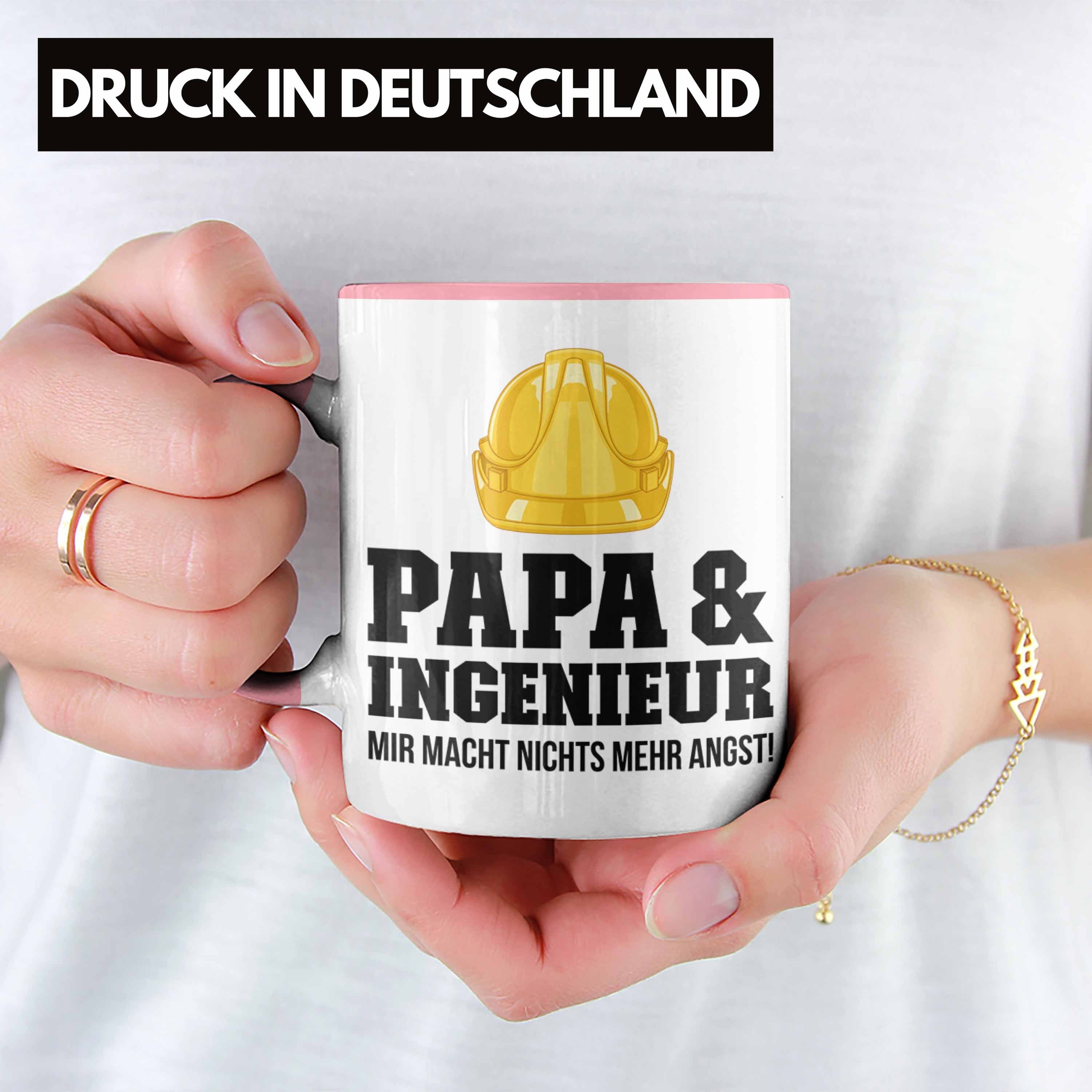 Papa Geschenk Geschenkidee Trendation Gadget Rosa - Tasse Kaffeetasse Ingeneur Tasse Trendation Ingenieur
