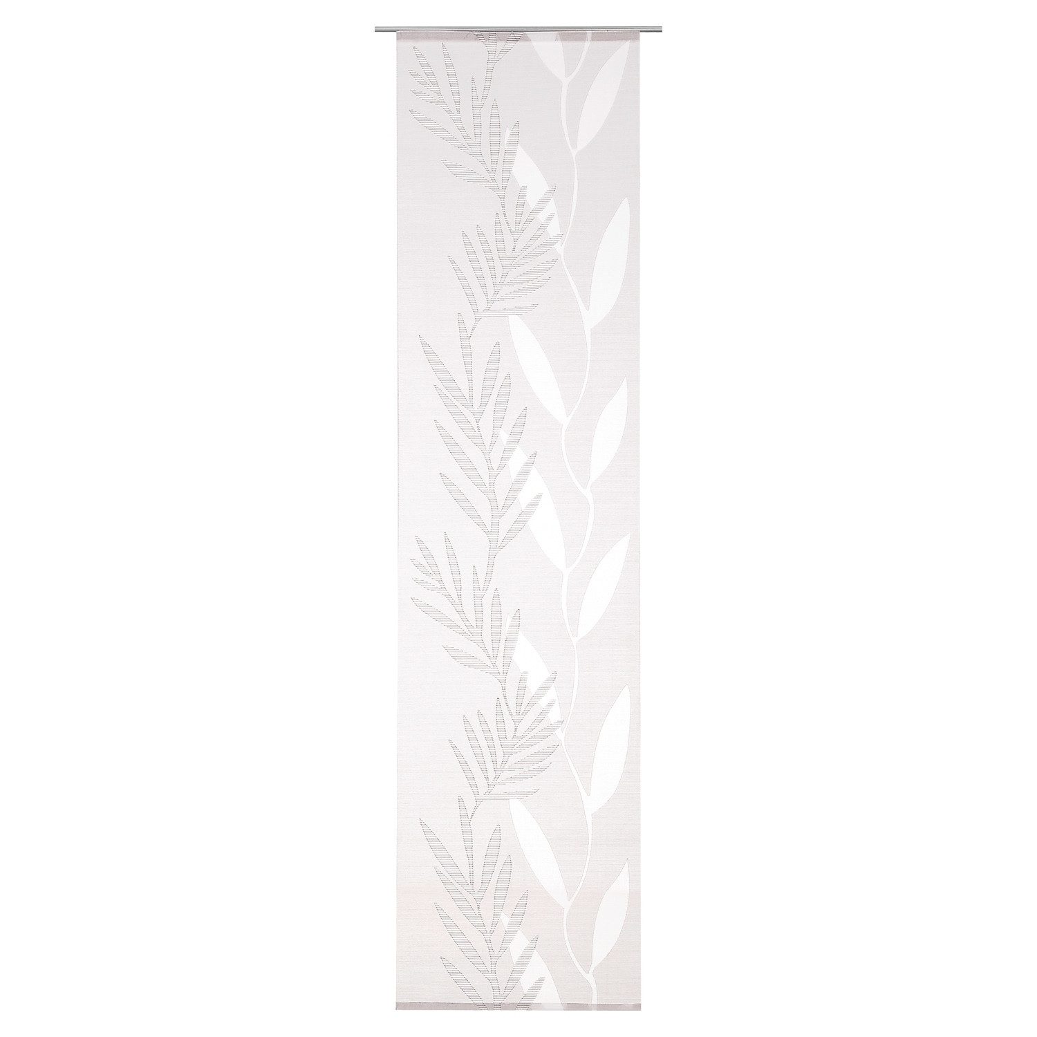 Schiebegardine SELY, Flächenvorhang, Beige, Grau, 60 x 245 cm, (1 St), Paneelwagen, halbtransparent, Polyester