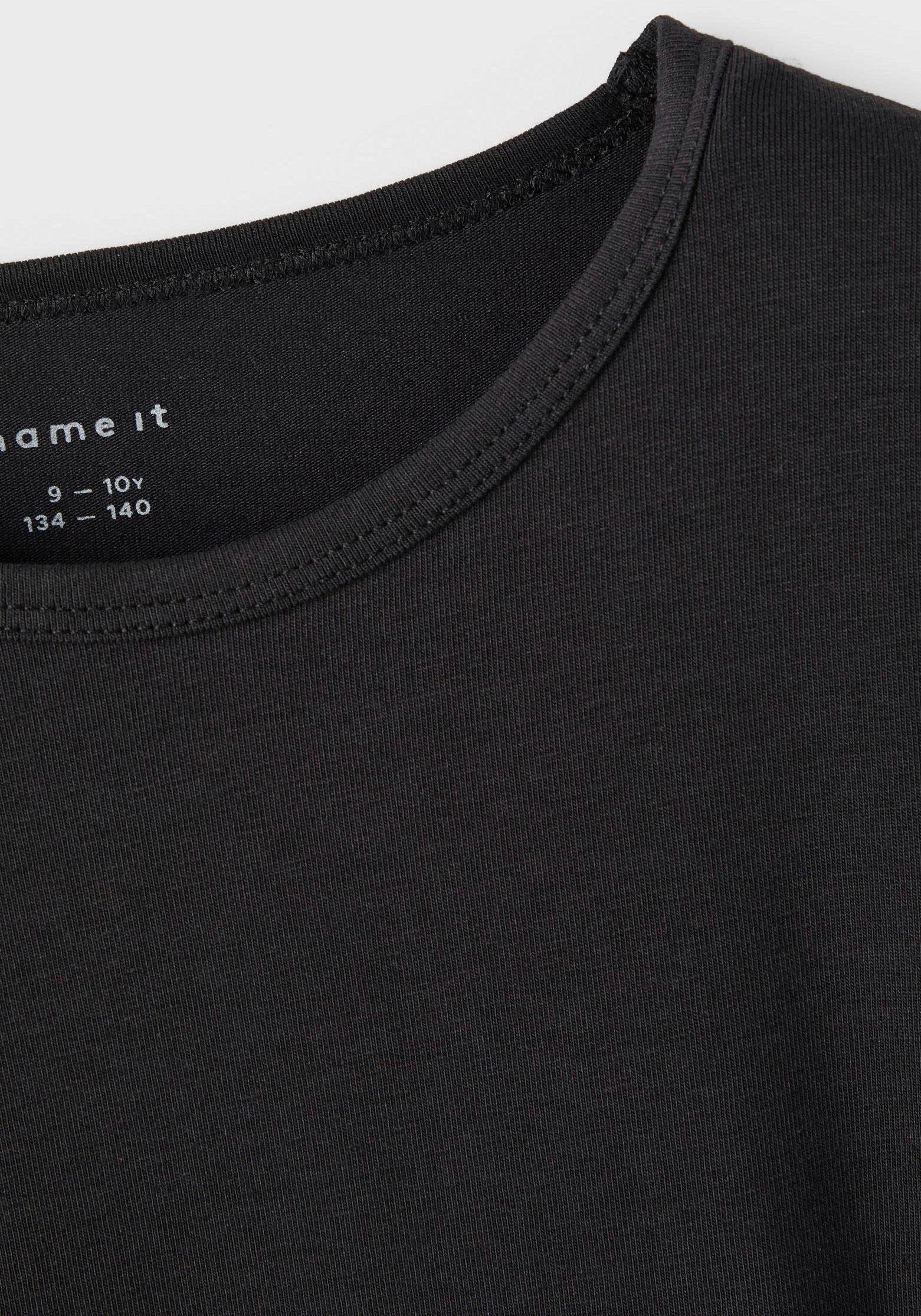 Name It T-Shirt NKMT-SHIRT SLIM 2P Black 2-tlg., (Packung, 2er-Pack) NOOS