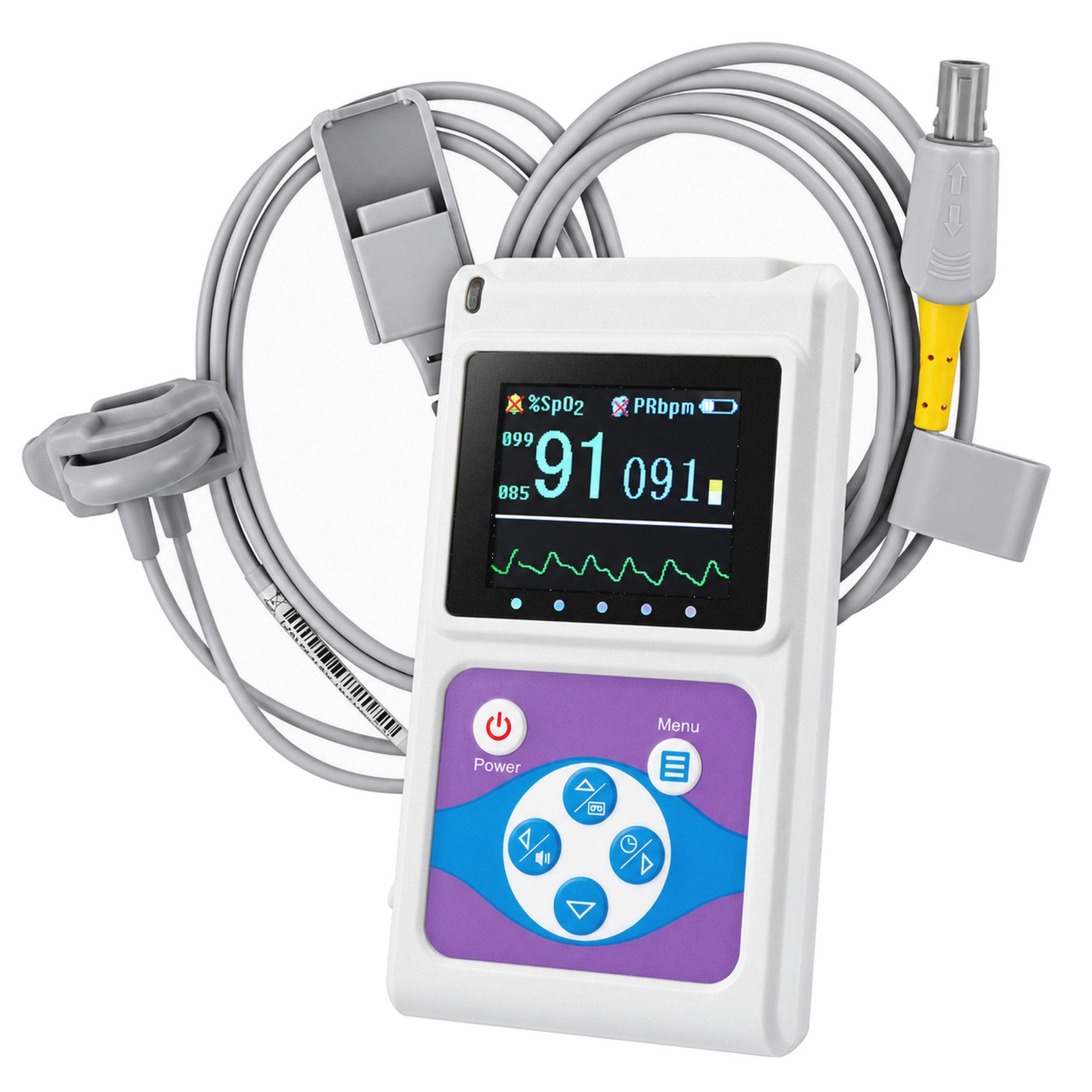 pulox Pulsoximeter PO-650B mit Externem Sensor für Babys und Kleinkinder