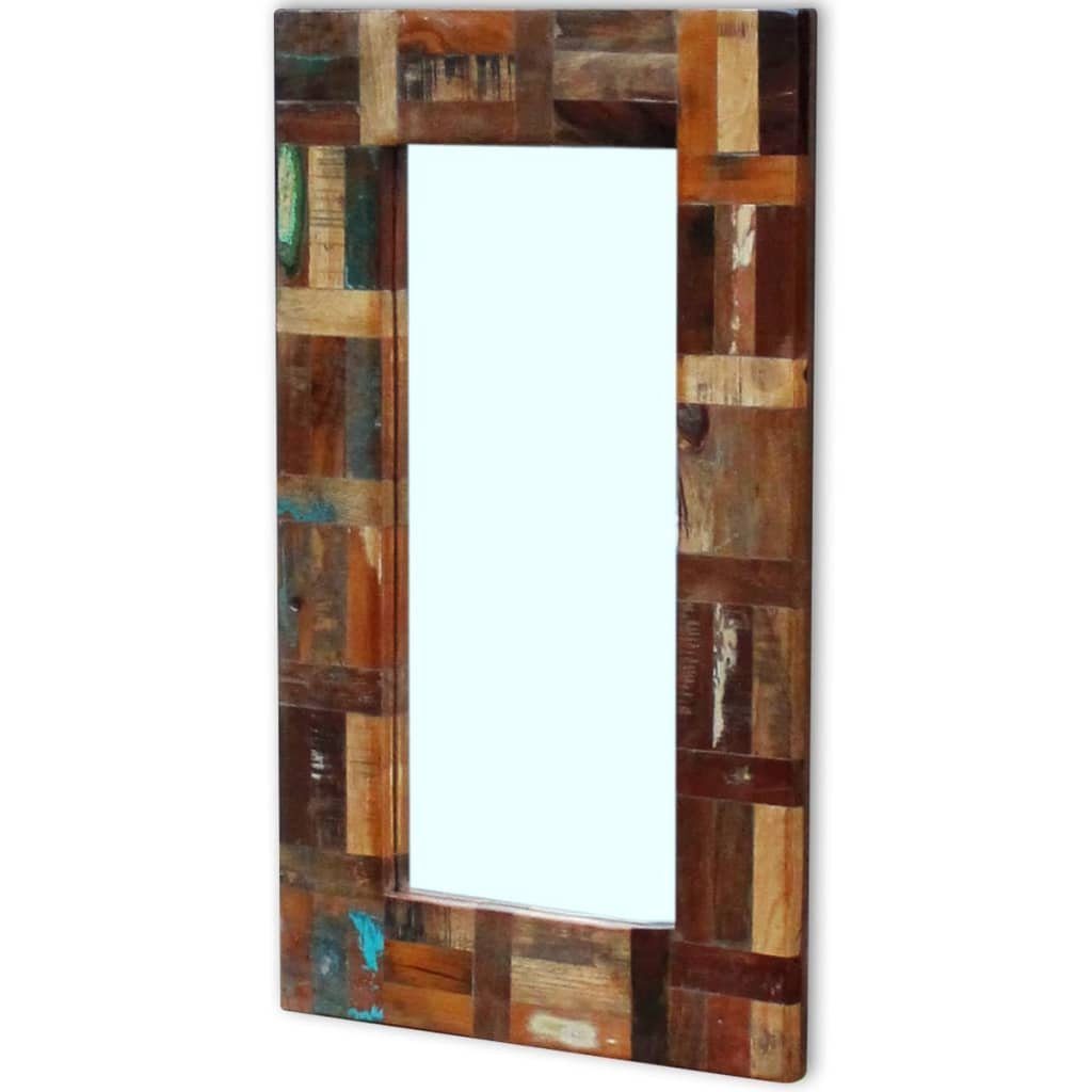 furnicato Wandspiegel Spiegel cm Altholz 80x50