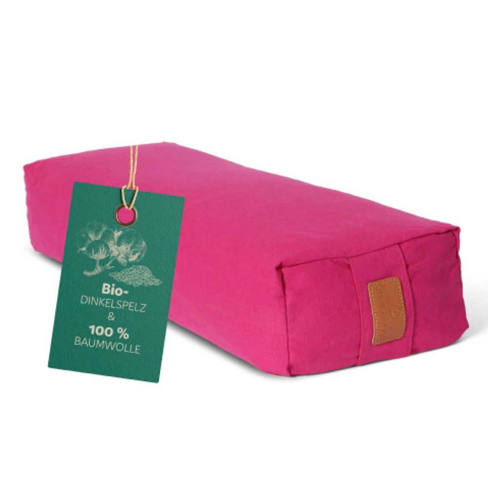 #DoYourYoga Yogakissen Yoga Bolster Paravati, gefüllt mit Bio-Dinkelspelz,Yogakissen 67x22x13cm