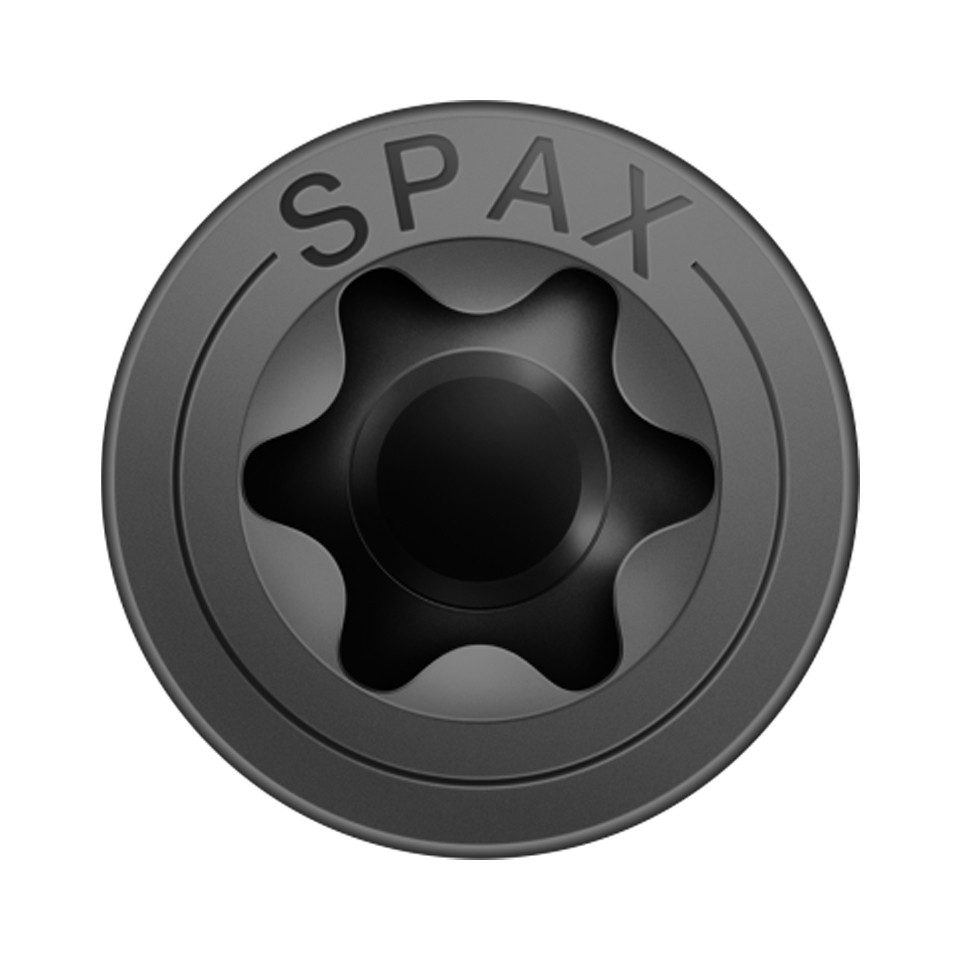 SPAX Schrauben-Set Spax Universalschraube, Senkkopf, schwarz, T-STAR plus, Vollgewinde