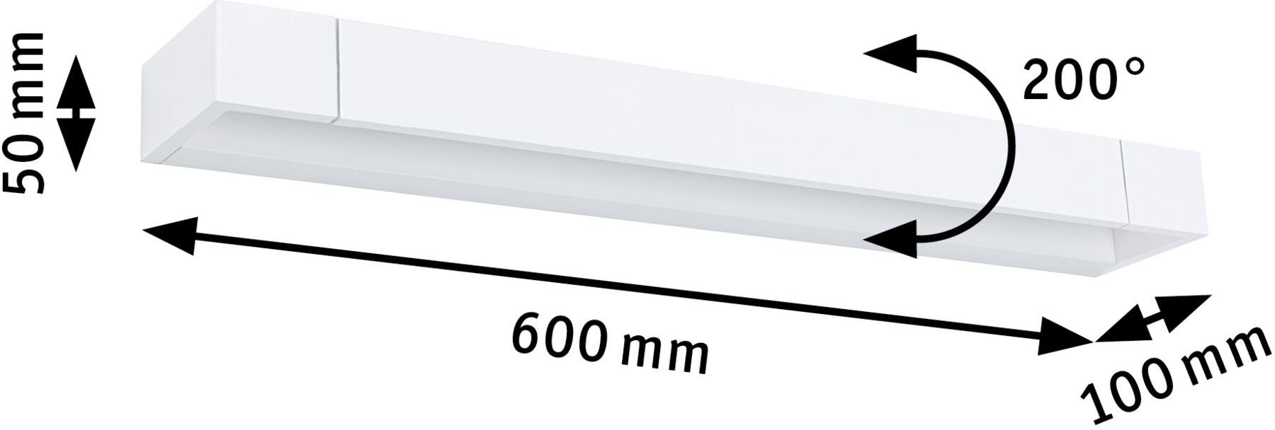 integriert, Lucille, Warmweiß Wandleuchte fest LED Paulmann