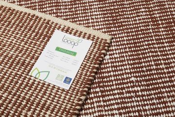 Teppich Toulouse, Green Looop, rechteckig, Höhe: 10 mm, Naturfaserteppich aus Wolle & Jute, nachhaltig, handgefertigt, robust