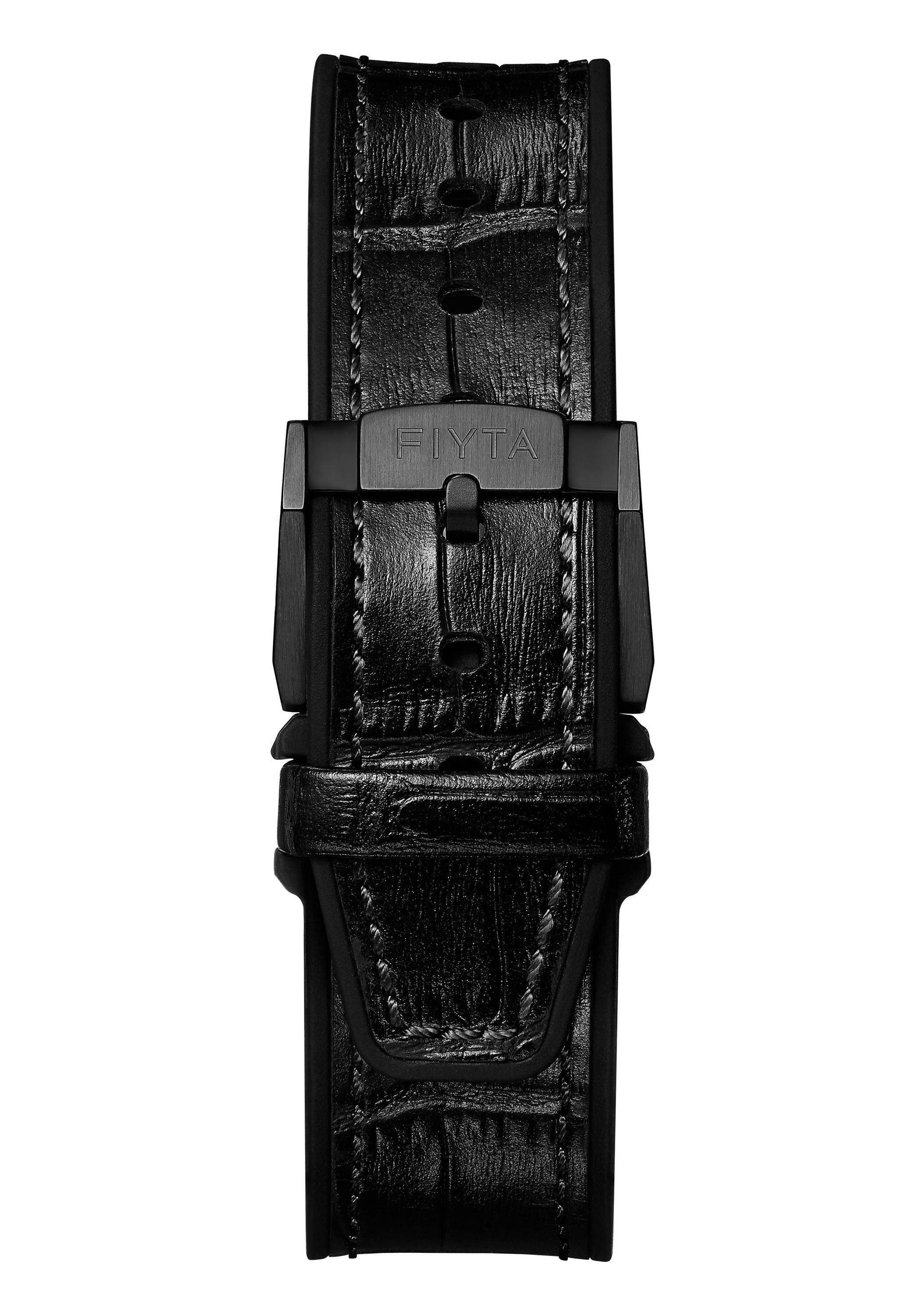 FIYTA Automatikuhr GA866013.BBB schwarz mit skelettiertem Extreme und Zifferblatt Leuchtzeigern