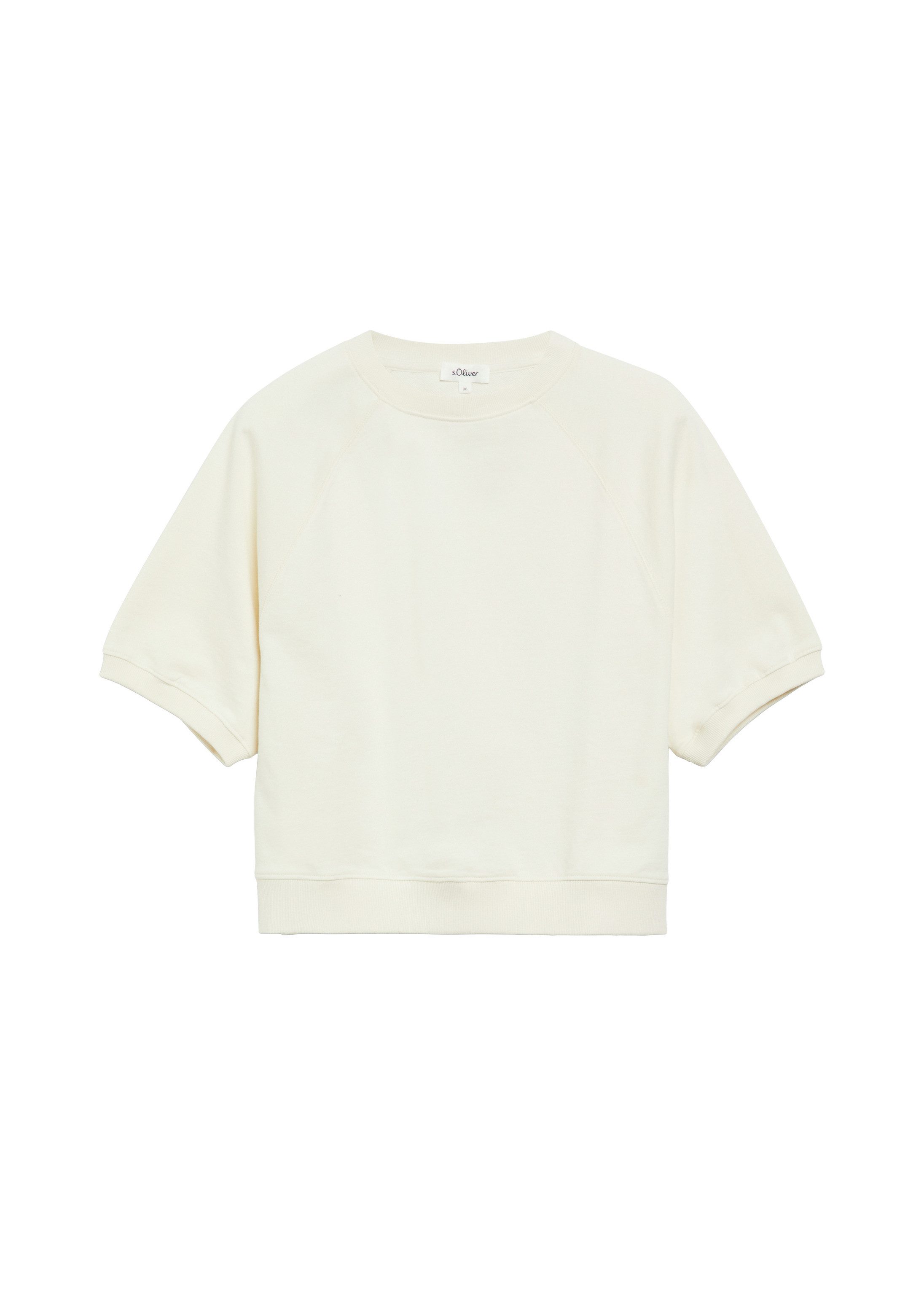 s.Oliver Sweatshirt Sweatshirt Sweatshirt im Relaxed Fit mit halblangem Arm – Bild 2 von 5